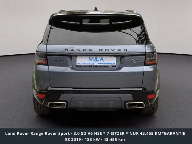 Land Rover Range Rover Sport 3.0 SD V6 HSE * 7-SITZER * NUR 43.455 KM*GARANTIE Ansicht 5