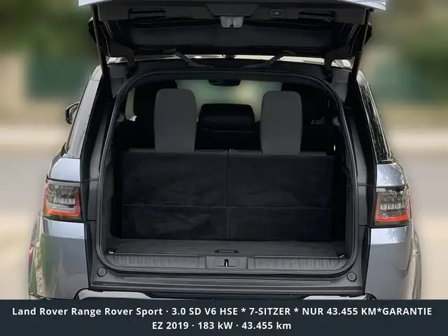 Land Rover Range Rover Sport 3.0 SD V6 HSE * 7-SITZER * NUR 43.455 KM*GARANTIE Ansicht 7
