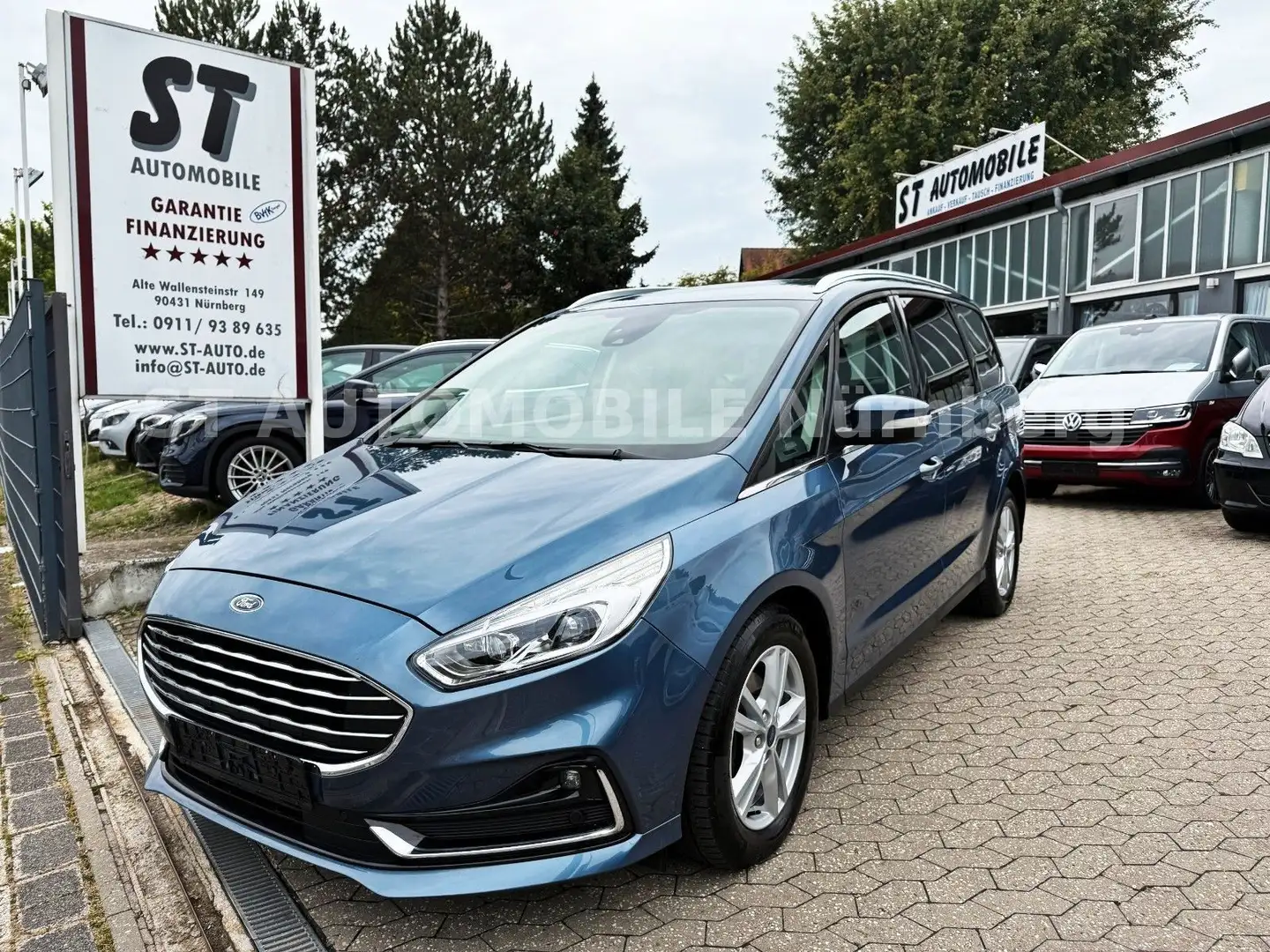 Ford Galaxy 2.0 TDCI Titanium*AUTOMATIK*1.HAND*7SITZ* Blauw - 1