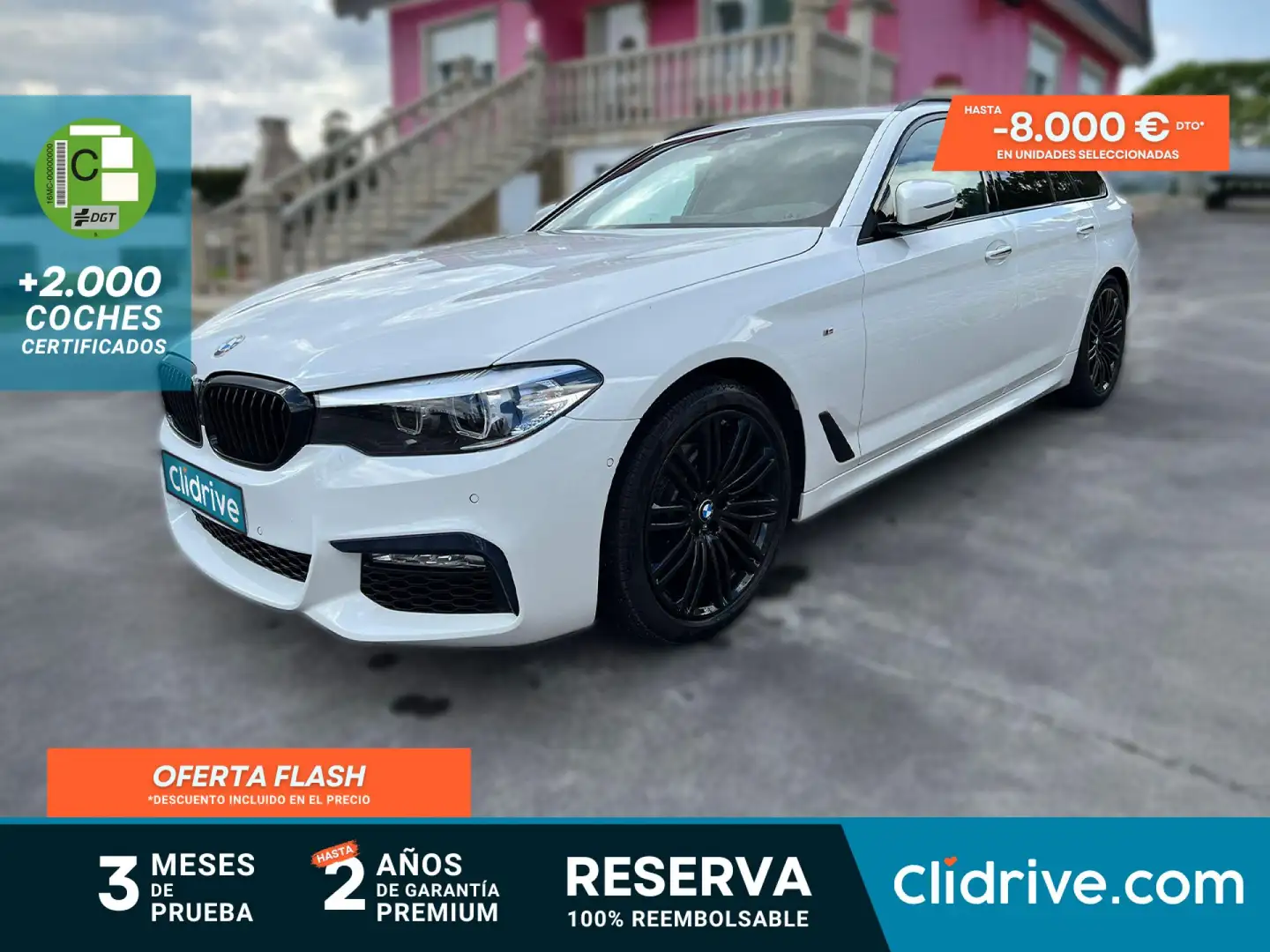 BMW 520 520dA Touring Blanco - 1