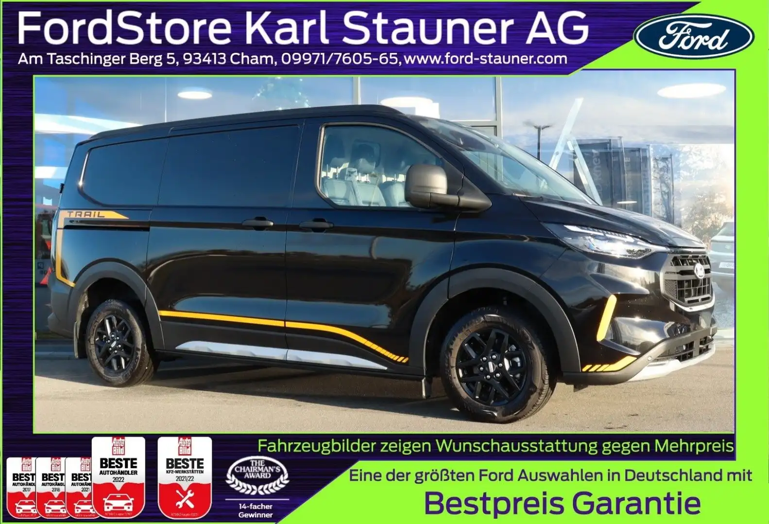 Ford Transit Custom DOKA Trail LKW 320 L1 2.0 EcoBlue Weiß - 1