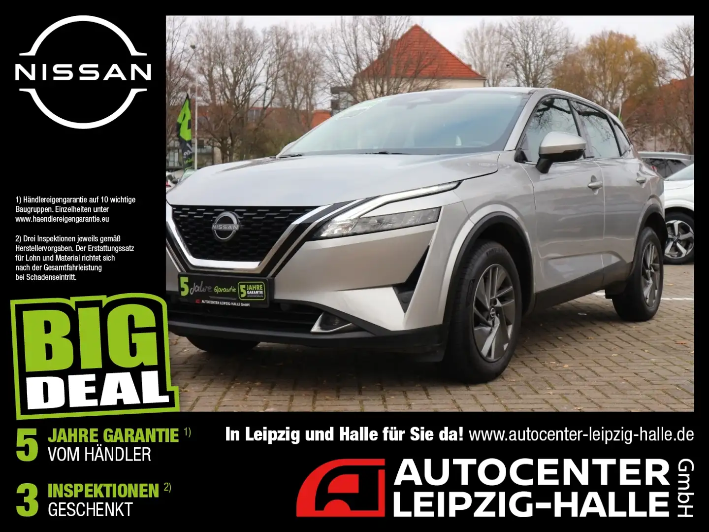 Nissan Qashqai 1.3 DIG-T MHEV Acenta ACC 360° Navi Silber - 1