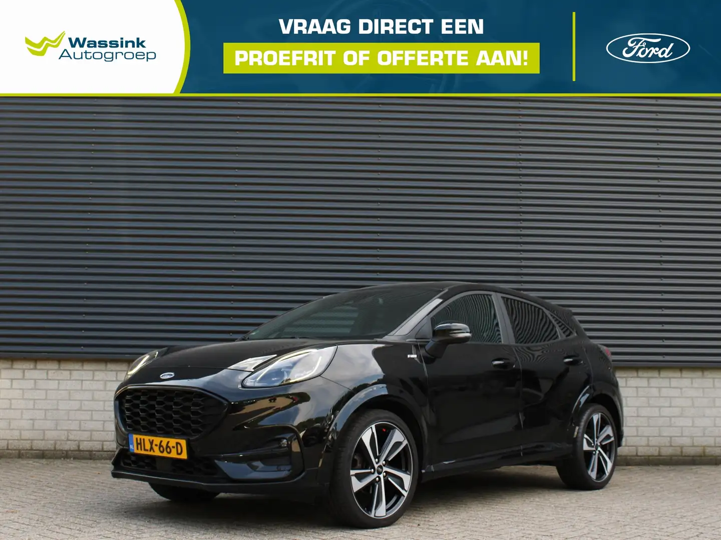 Ford Puma ST-Line Vignale 125pk Automaat I Adaptive Cruise C Zwart - 1