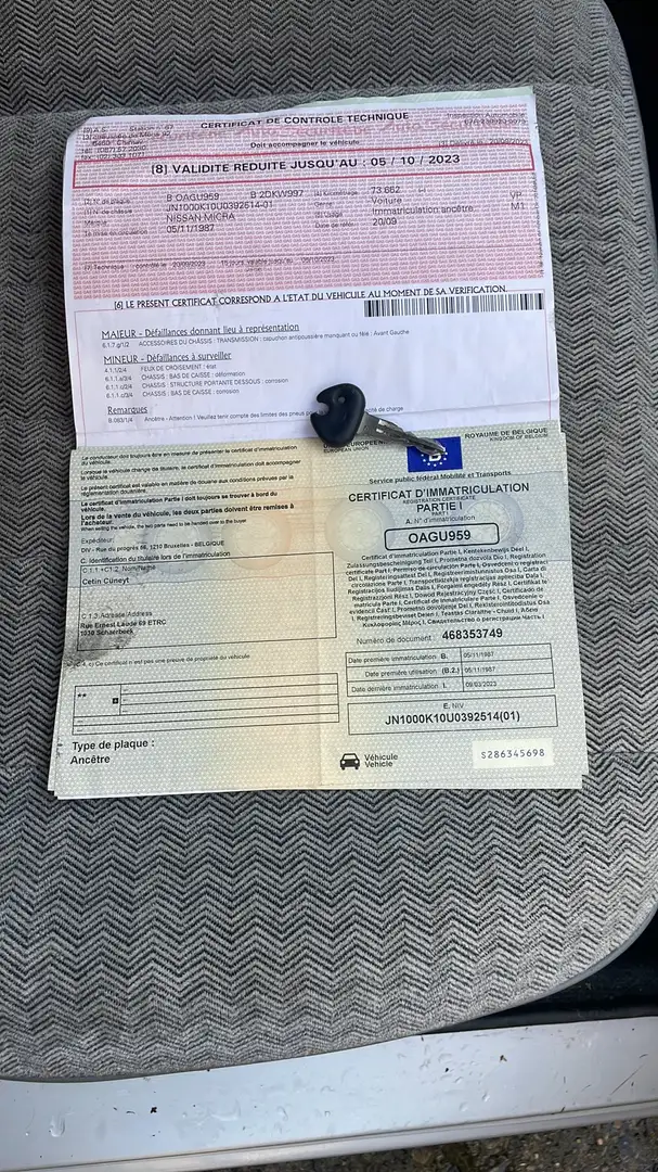 Nissan Micra Nissan 1987 - 73807km - 1l essence - 40kw - 1