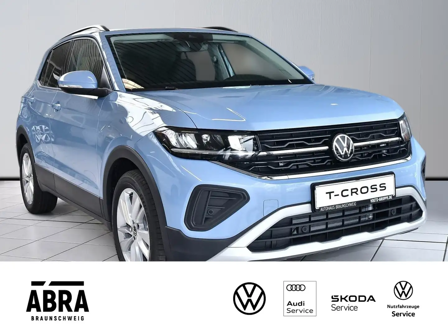 Volkswagen T-Cross 1.0 Life IQ.DRIVE+ACC+LED+SIHZG Blau - 1