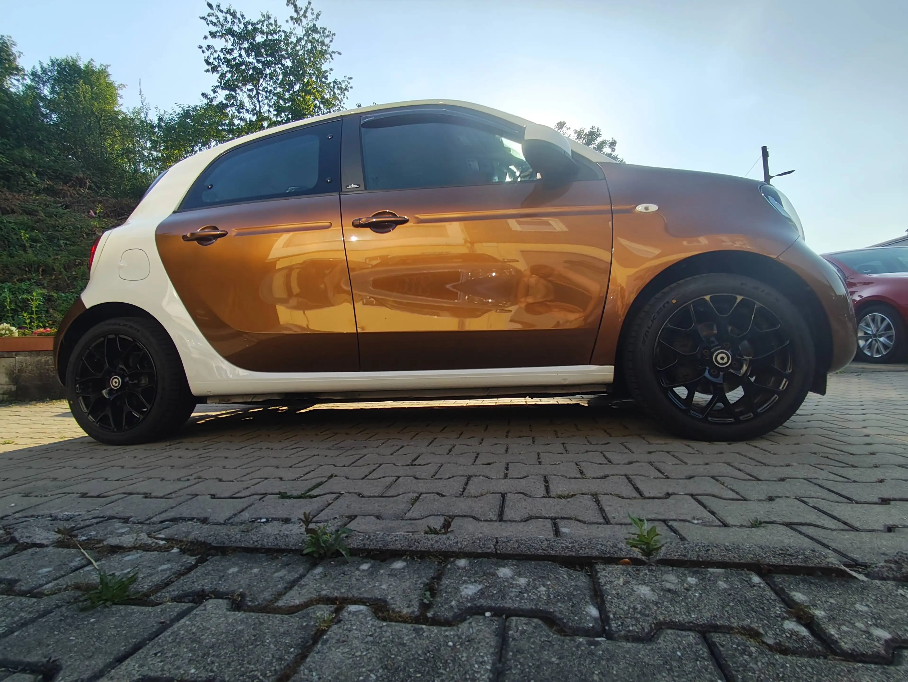 smart forFour Prime52 kW (453.042)/Sport-Paket/Vollleder/2 farbig Brown White/Navi/Bluetooth/Sitzhzg/LED/PDC/ — photo 3