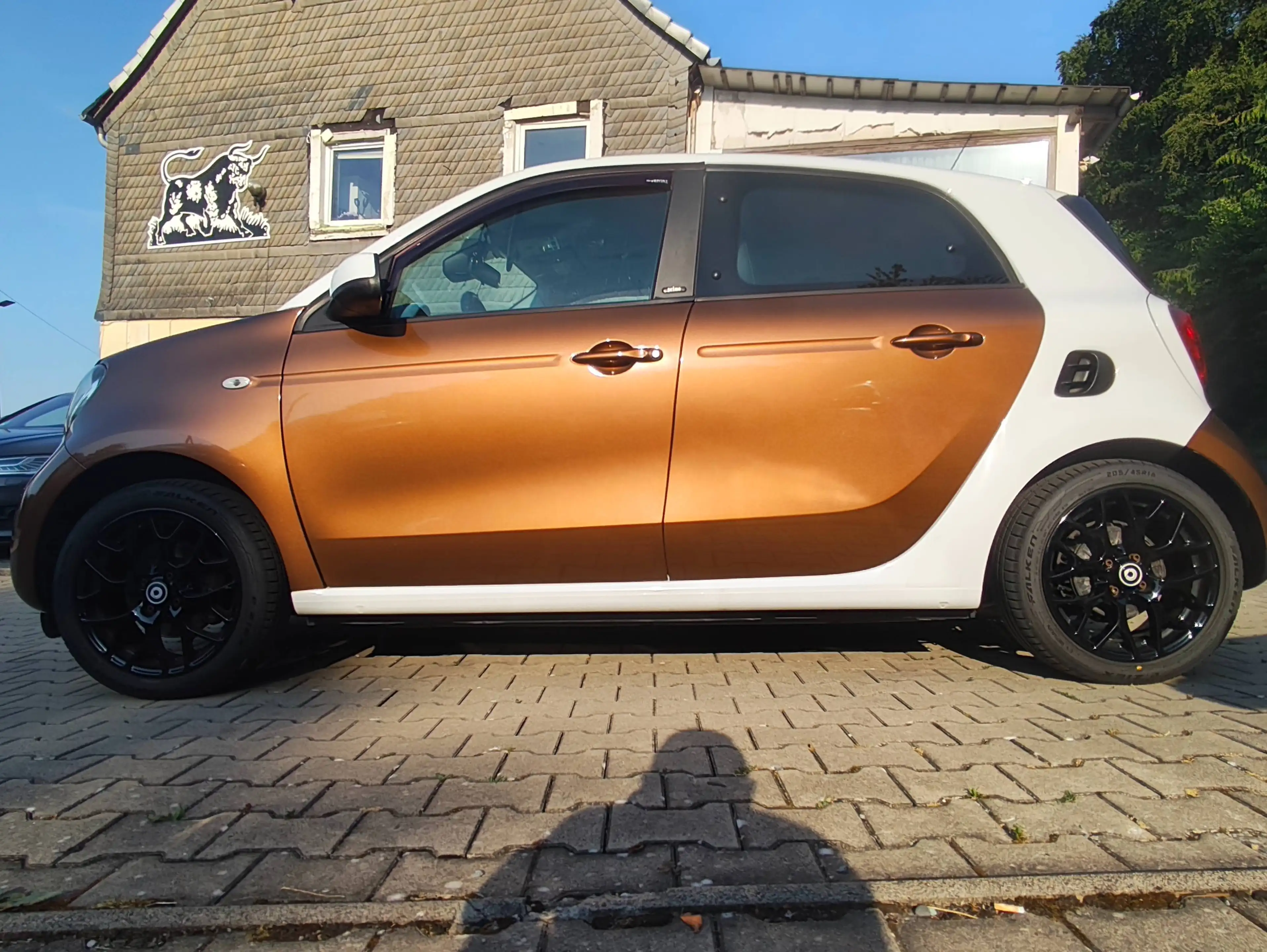 smart forFour Prime52 kW (453.042)/Sport-Paket/Vollleder/2 farbig Brown White/Navi/Bluetooth/Sitzhzg/LED/PDC/ — photo 2