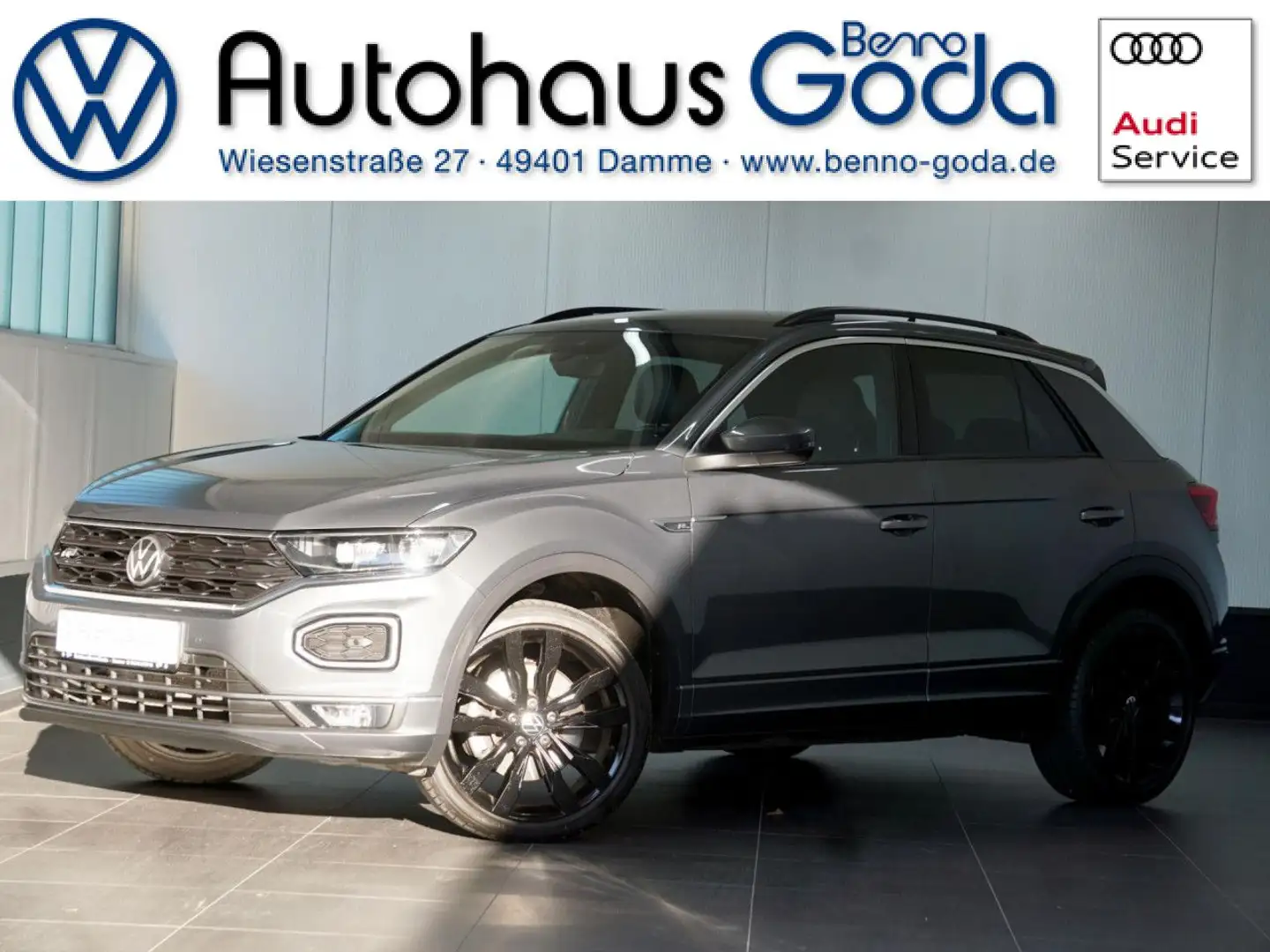 Volkswagen T-Roc R-Line 1.5 TSI 7-Gang DSG Bluetooth Navi LED Grau - 1