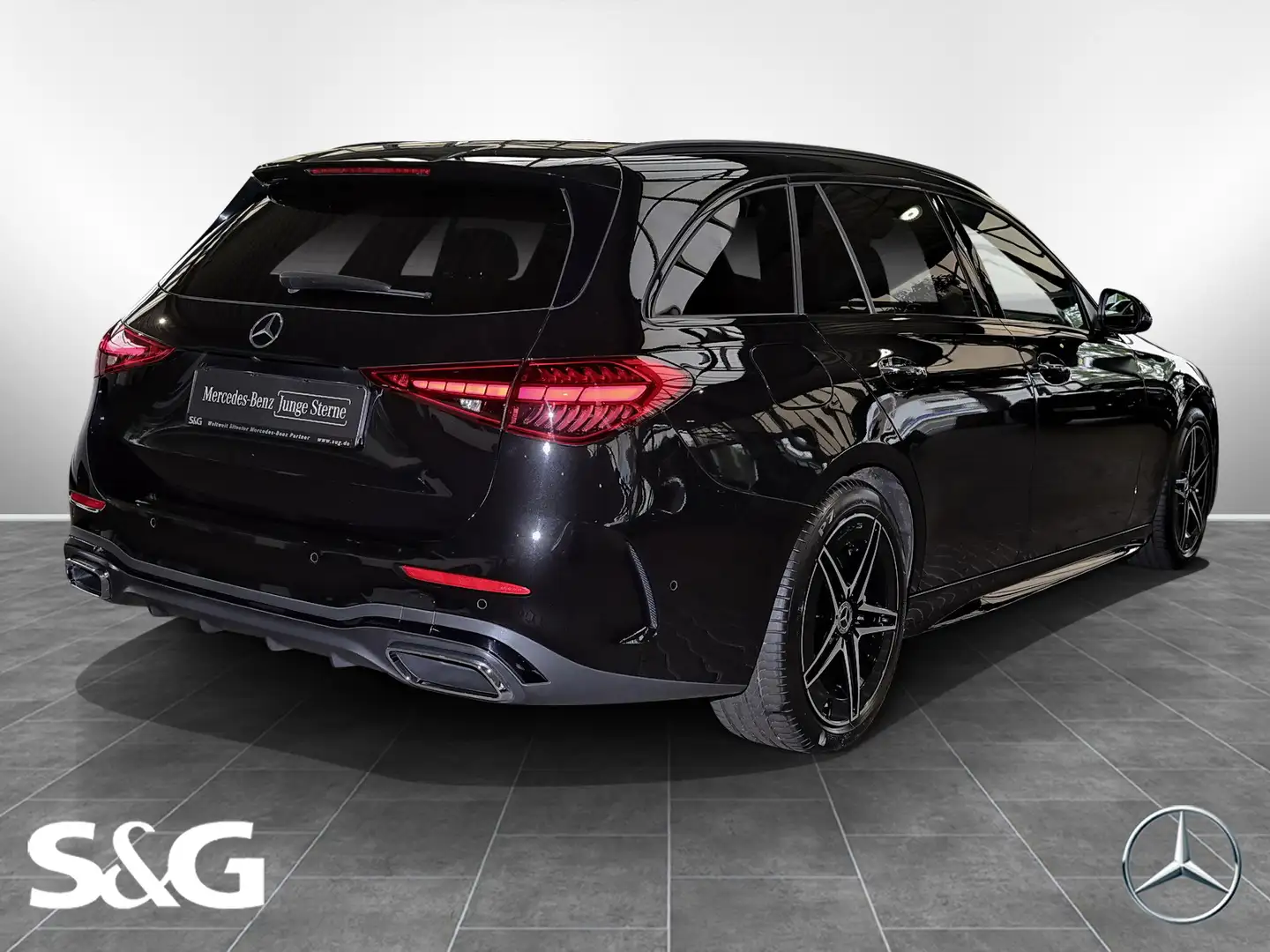 Mercedes-Benz C 300 T AMG TOTWINKEL+MEMORY+KEYLESS+360°+18" Schwarz - 2