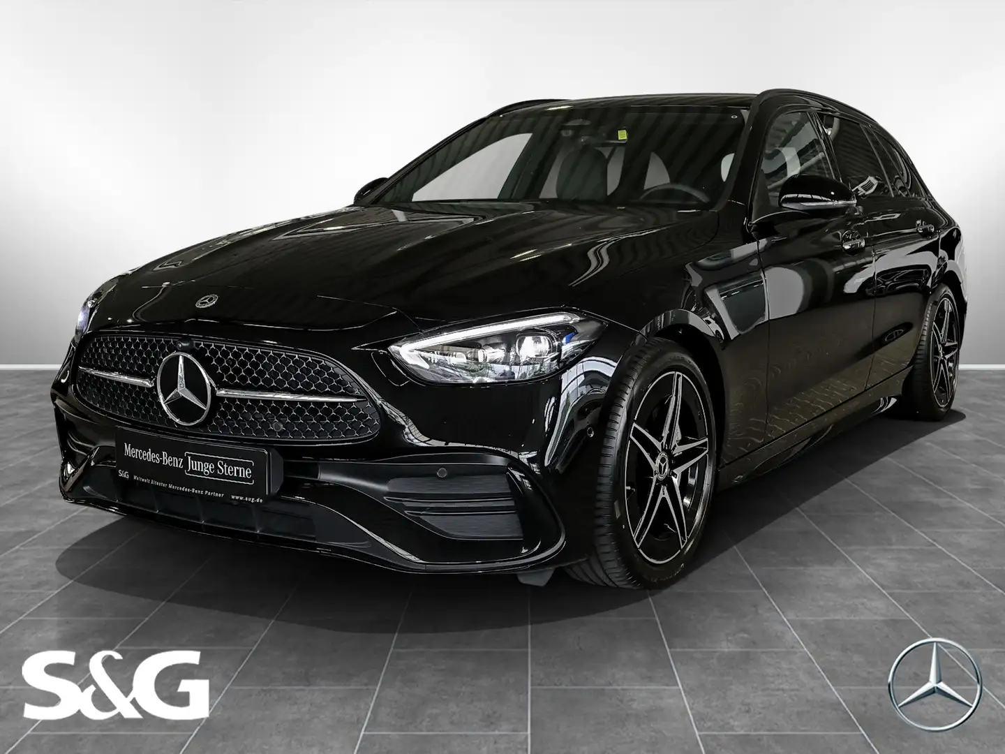 Mercedes-Benz C 300 T AMG TOTWINKEL+MEMORY+KEYLESS+360°+18" Schwarz - 1