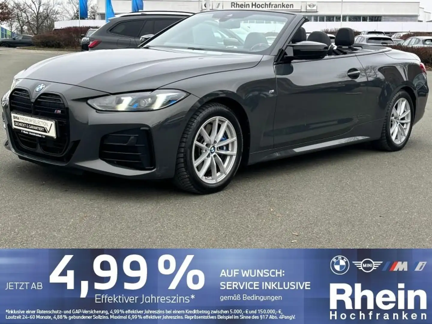 BMW 440 Mi xDrive Cabrio STANDH ACC 360 H/K NACKENH Grau - 1