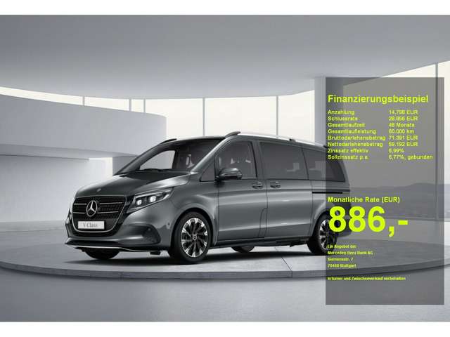 Imagine Mercedes-Benz V 250 d 4MATIC STYLE Lang +MBUX+AHK+360°+NAVI