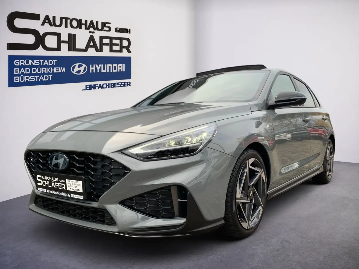 Hyundai i30 1.5 T-GDI N Line Mild-Hybrid Pan.Dach Sitz P Gris - 1