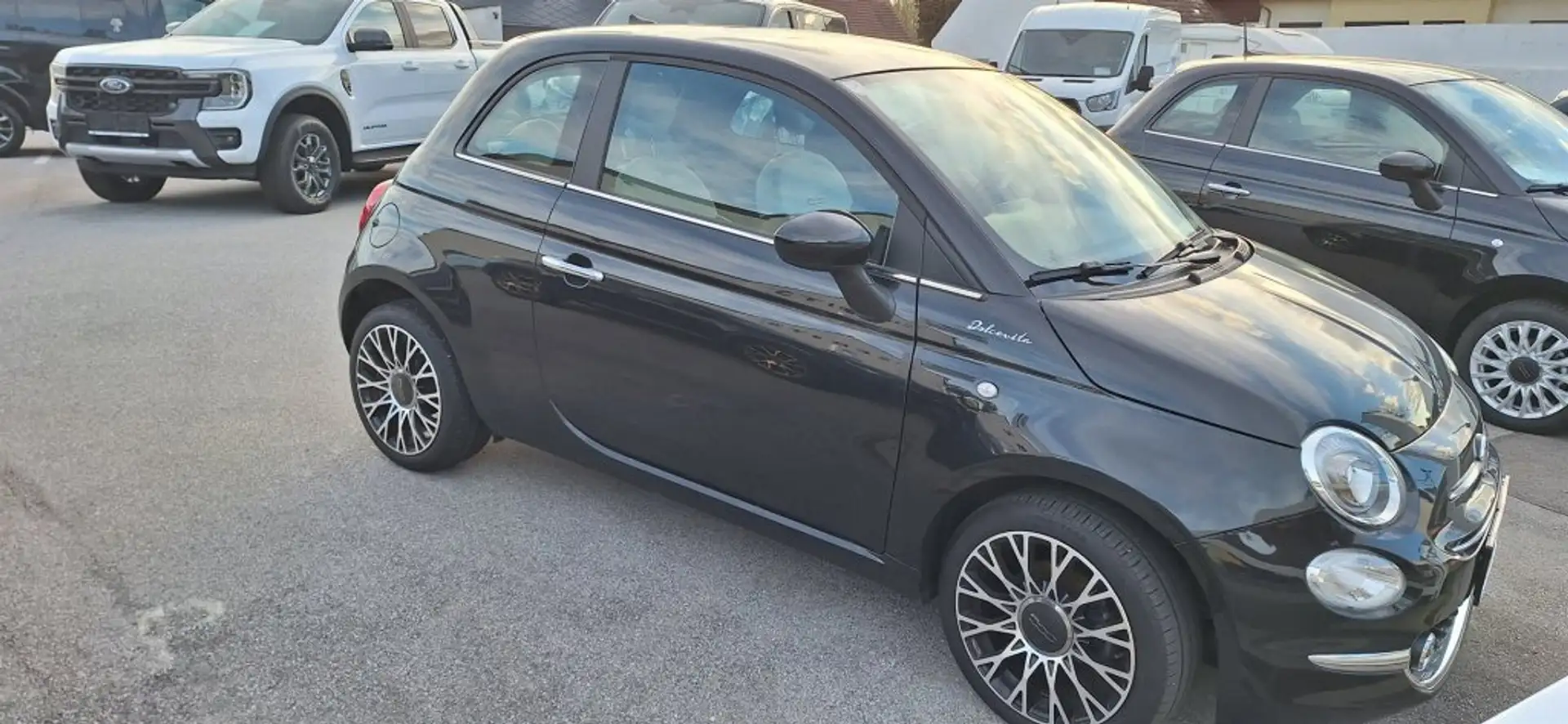 Fiat 500 Hybrid DolceVita Schwarz - 2