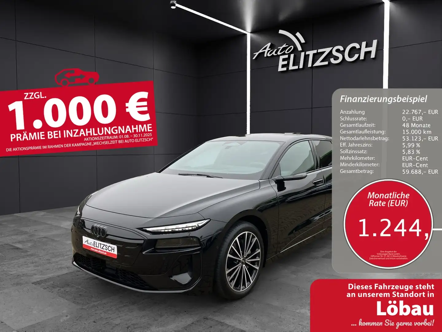 Audi A6 e-tron Avant performance 270 kW Schwarz - 1