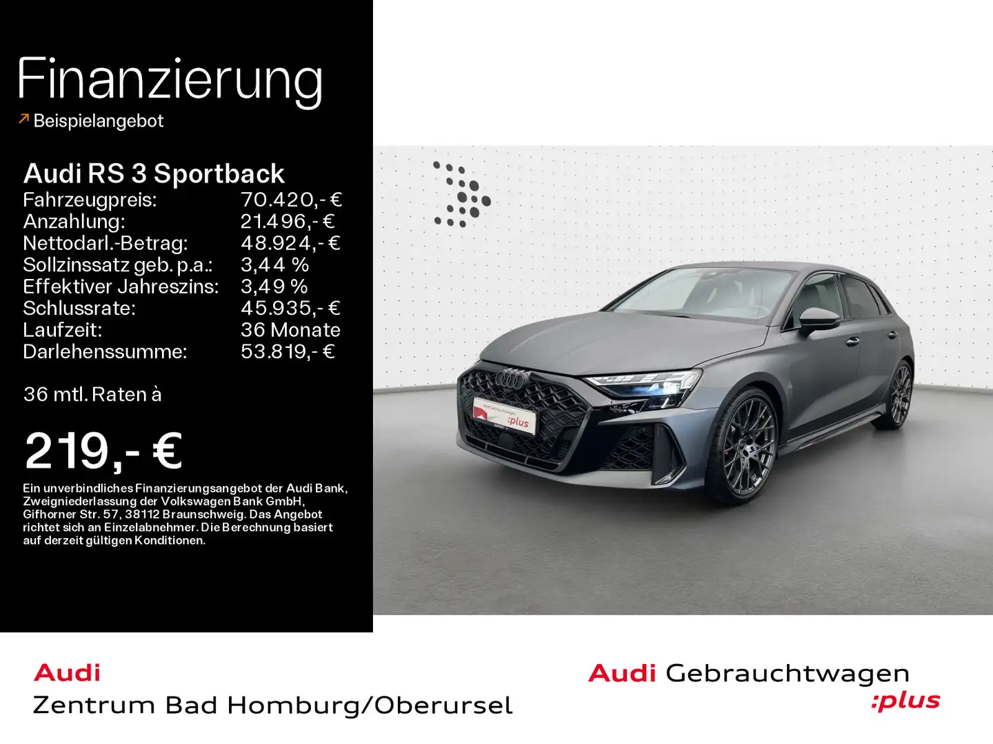 Audi RS3 quattro*RS-Schalensitze*HUD*SONOS Grau - 1