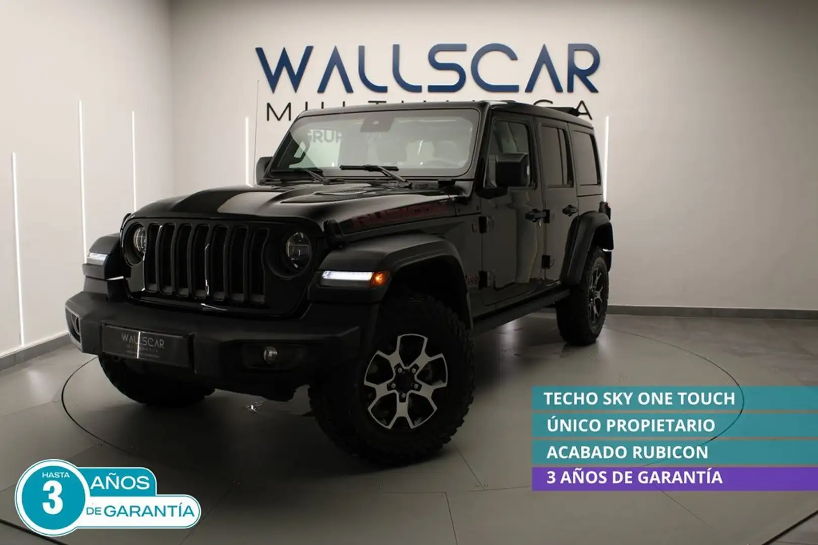 Jeep Wrangler 4p 2.2 CRD Rubicon 8ATX E6D Negro - 1
