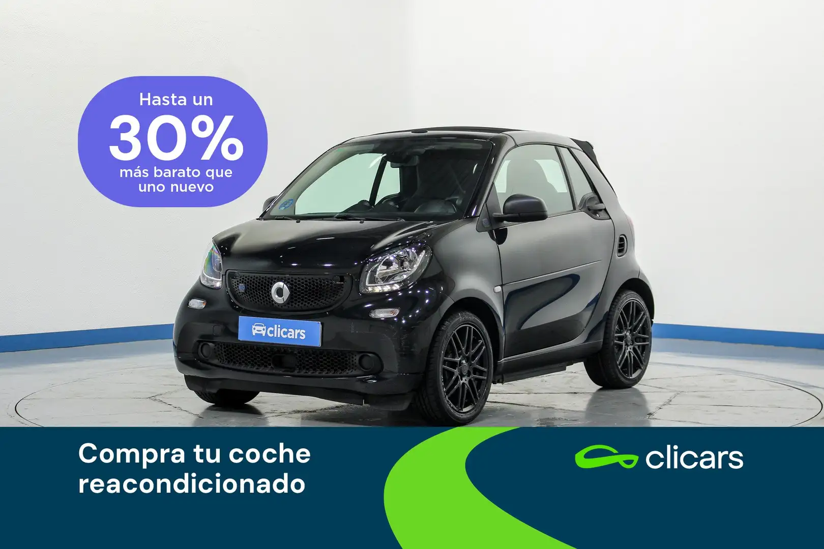 smart forTwo Cabrio EQ Passion Negro - 1