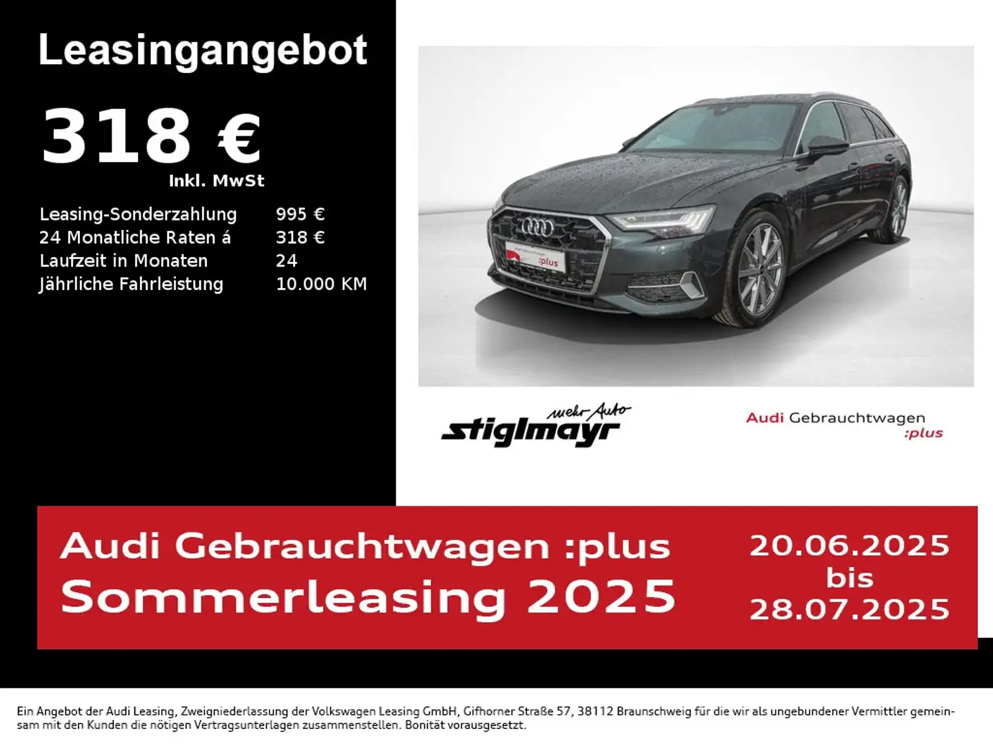 Audi A6 Avant Advanced 45 TFSI AHK+HD-MATRIX+20-ZOLL Grau - 1