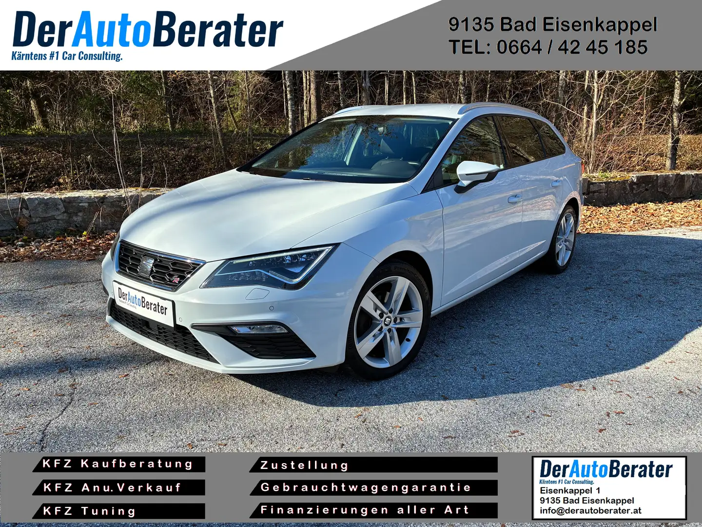 SEAT Leon ST FR 2.0 TDI *LED*SITZHEIZUNG*ACC* Weiß - 1