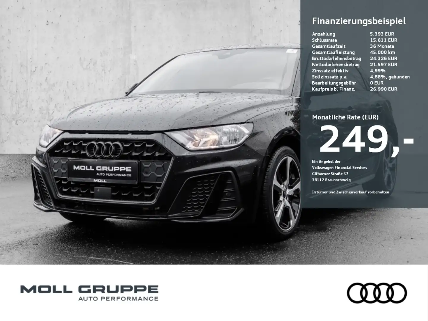 Audi A1 Sportback S line 35 TFSI S tronic (Navi plus) Noir - 1