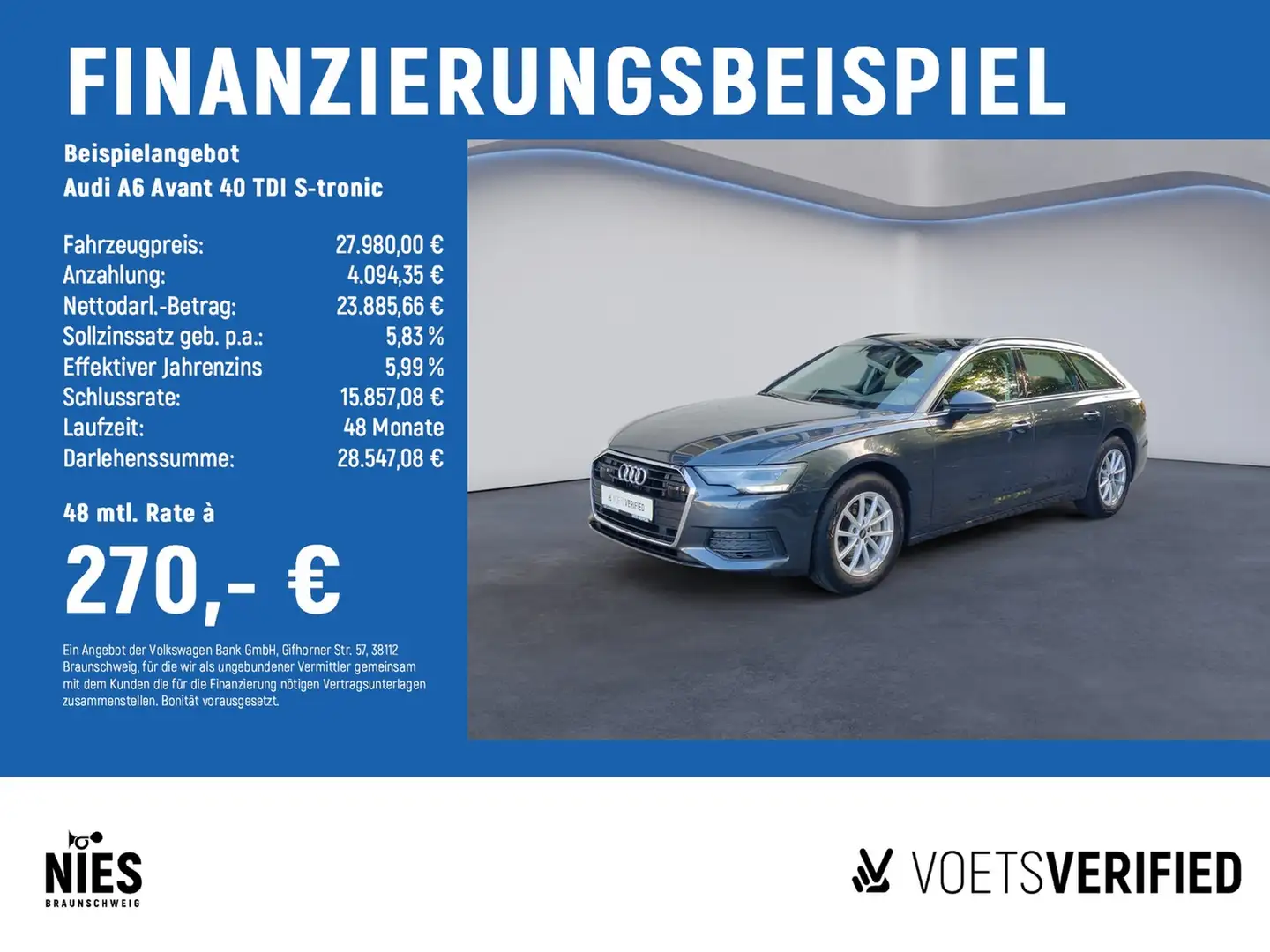 Audi A6 Avant 40 TDI S-tronic LED+PANO+AHK Gris - 2