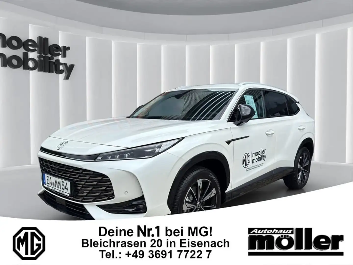MG HS 1.5 Hybrid+ Luxury Vollhybrid tankt Benzin! Blanc - 1