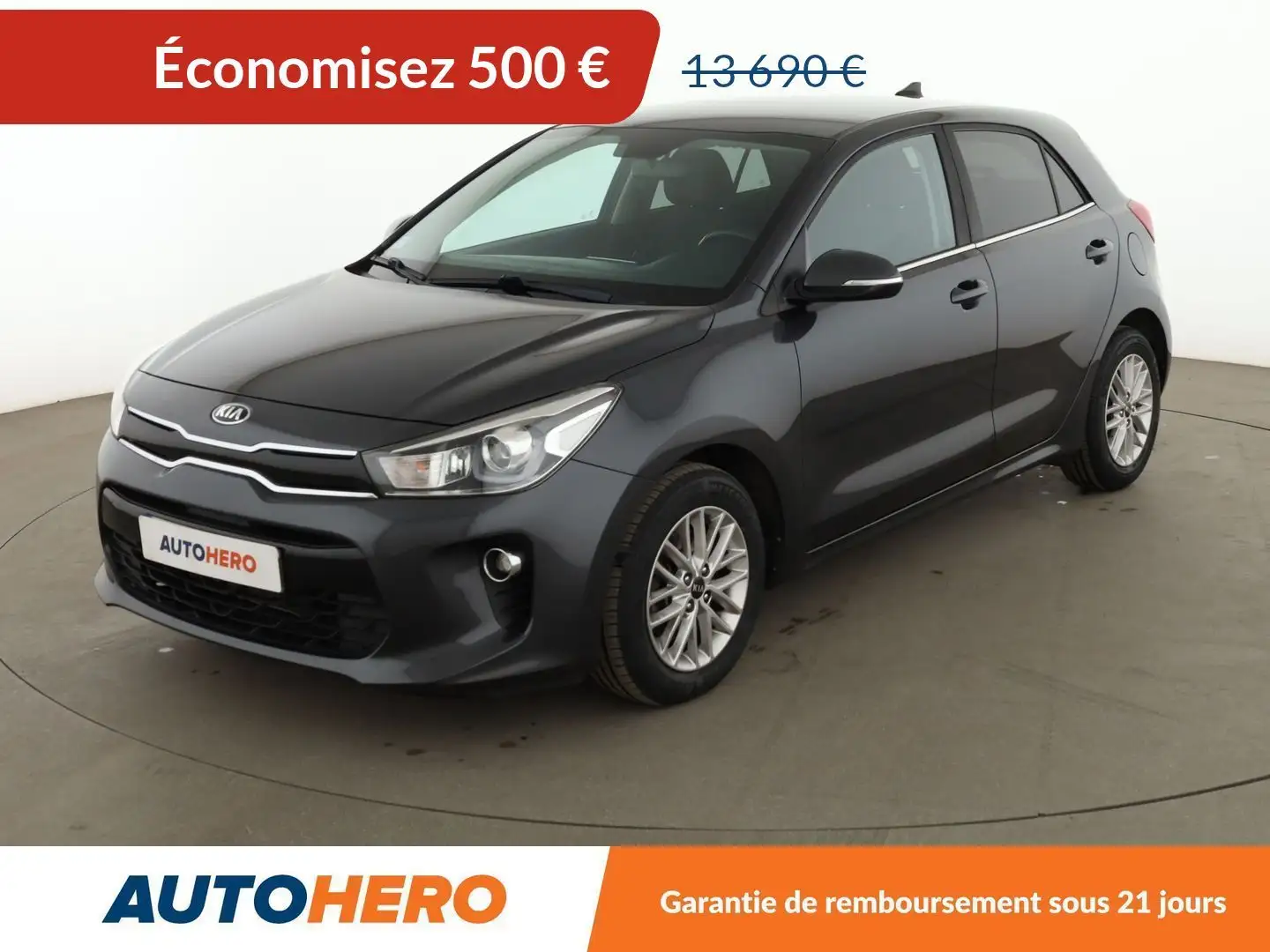 Kia Rio 1.0 T-GDi ISG Design Gris - 1