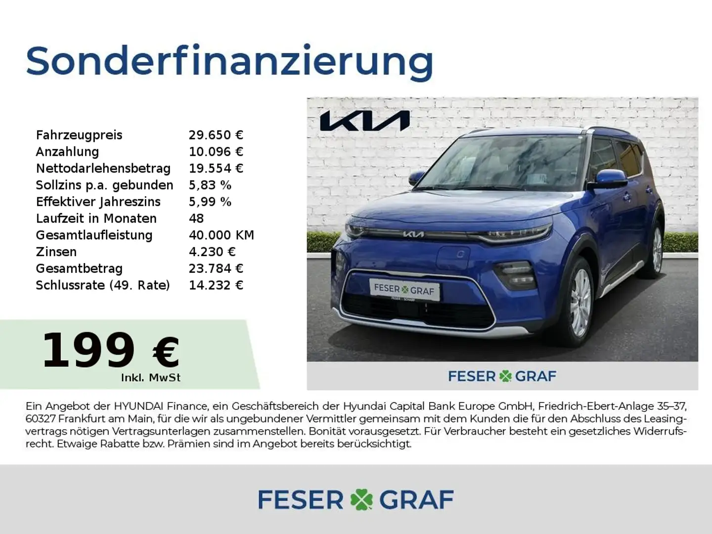 Kia Soul INSPIRATION WP SUV LED Glasdach Head-Up Blau - 1