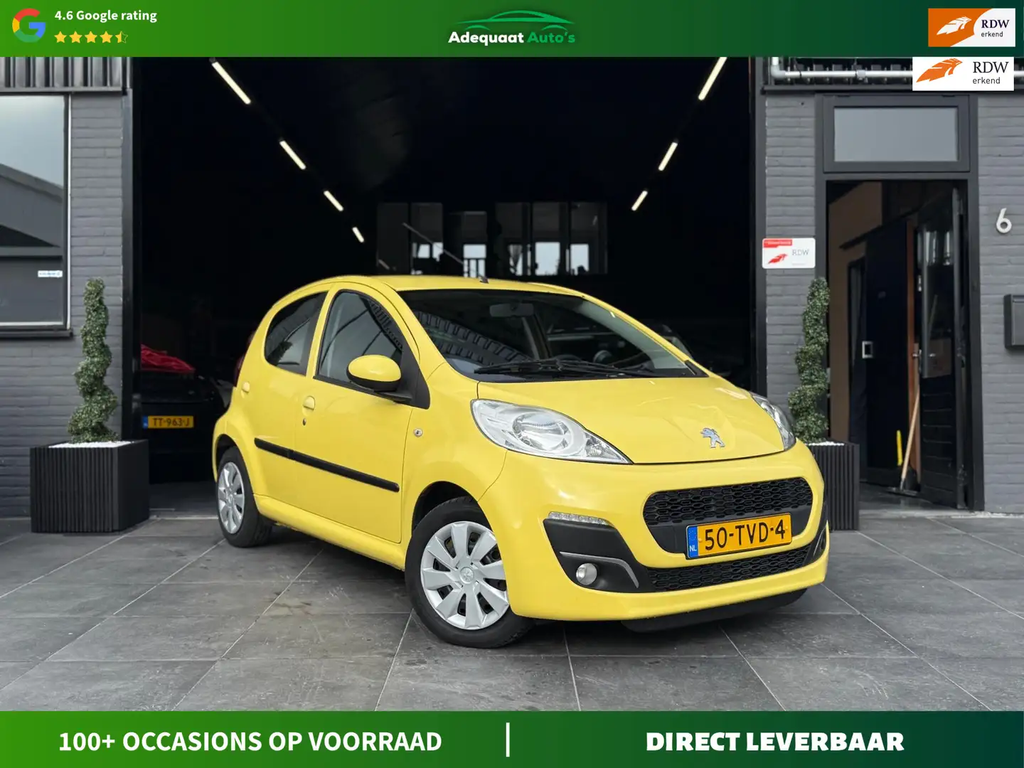 Peugeot 107 1.0 Active|APK|NAP|Airco|Elek. Ramen Giallo - 1