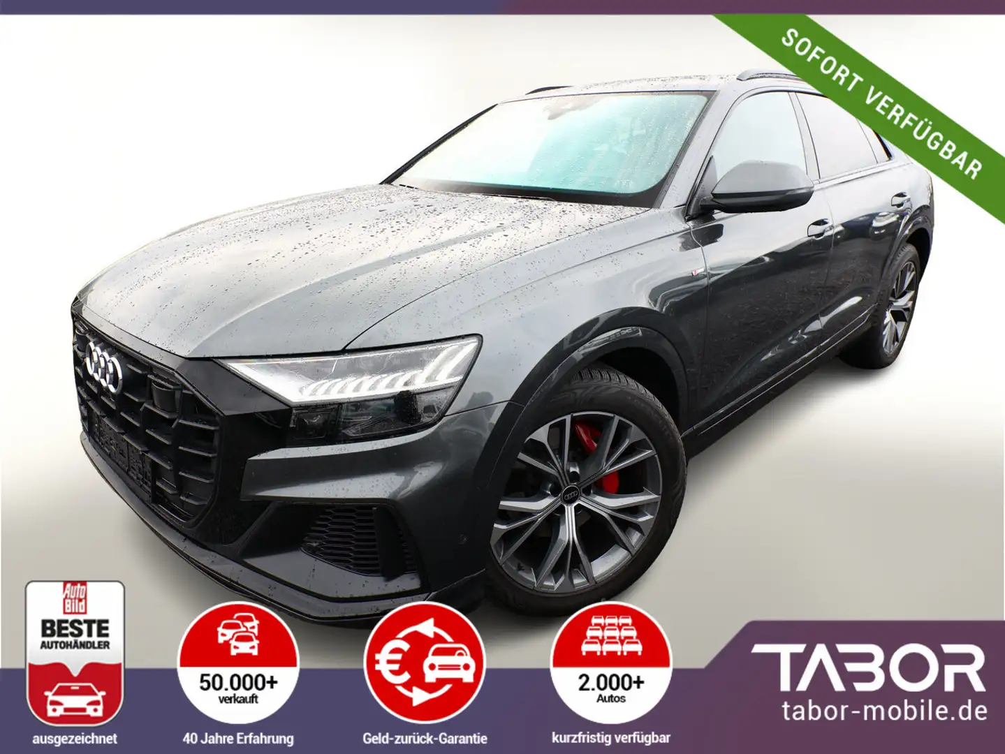 Audi Q8 55 TFSI 340 quattro Matrix 2xS line PanoD 21Z Grau - 1