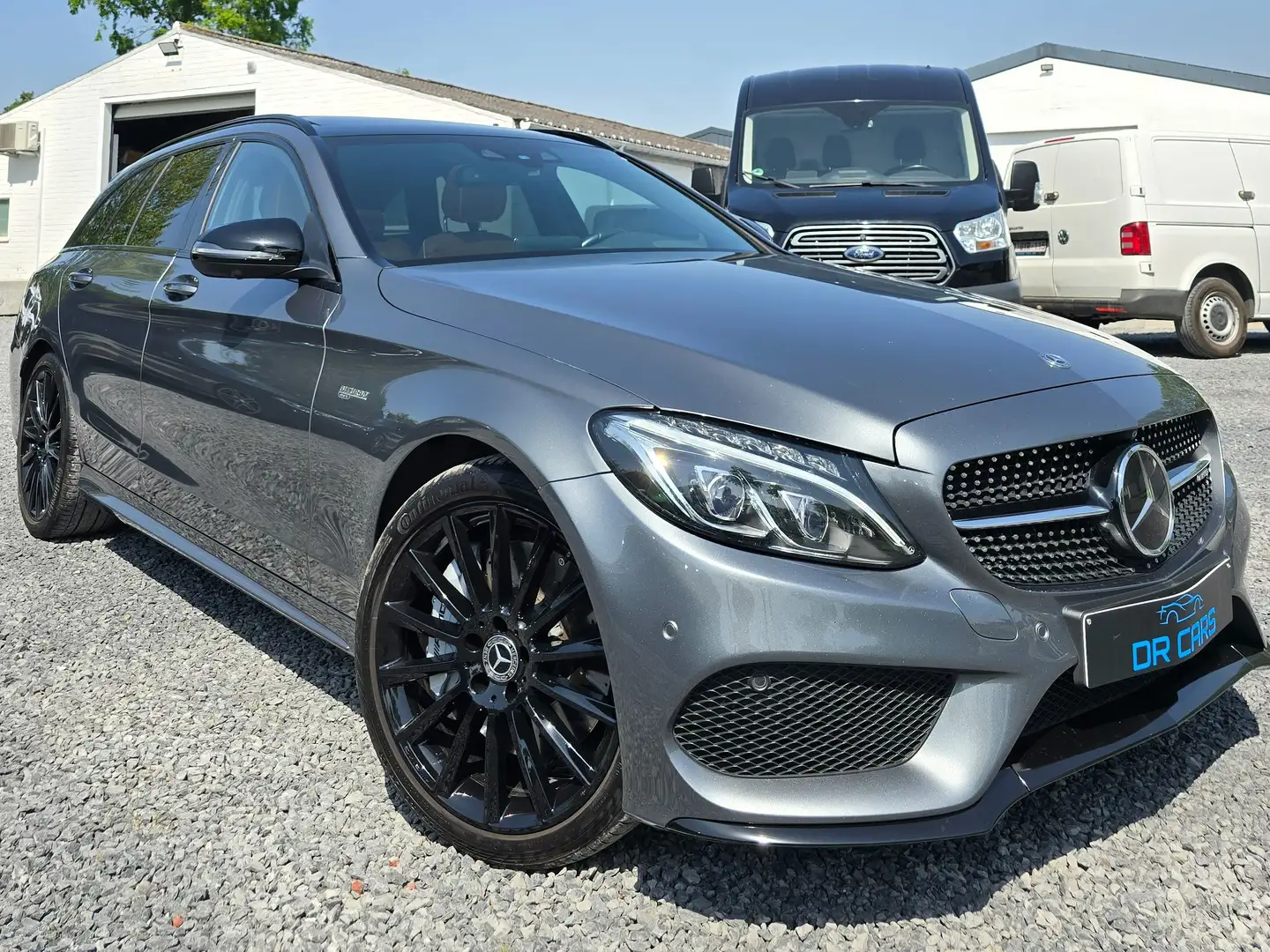 Mercedes-Benz C 43 AMG 4-Matic-Performance-367Pk-Leder-Pano-Camera Gris - 2
