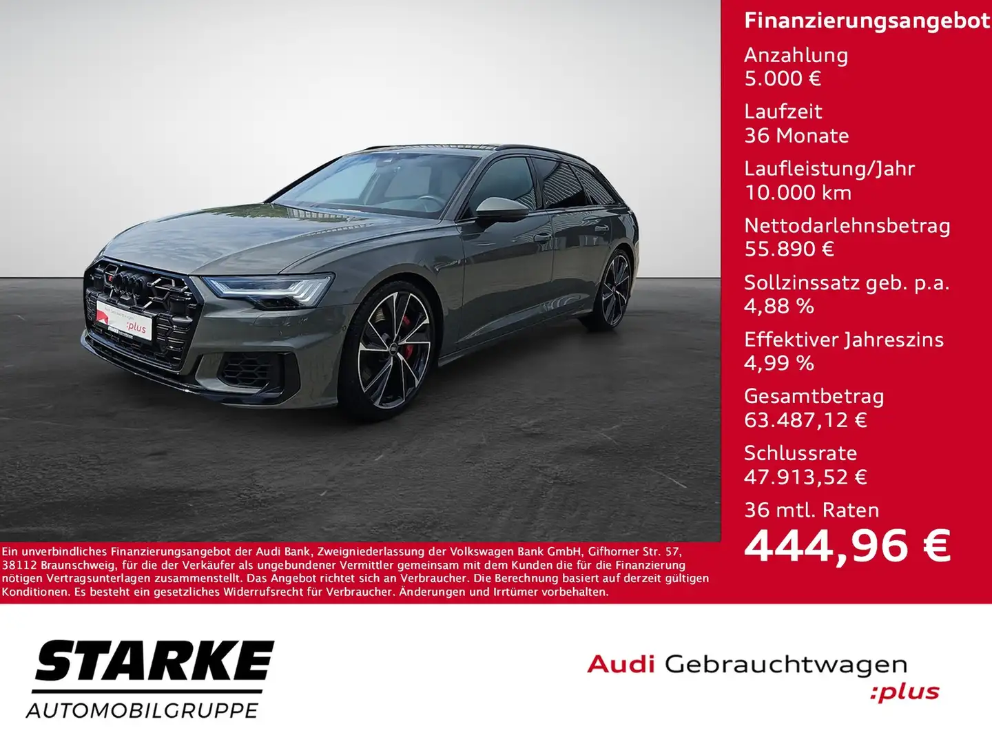 Audi S6 Avant TDI tiptronic quattro NaviPlus Matrix Mem... Grau - 1