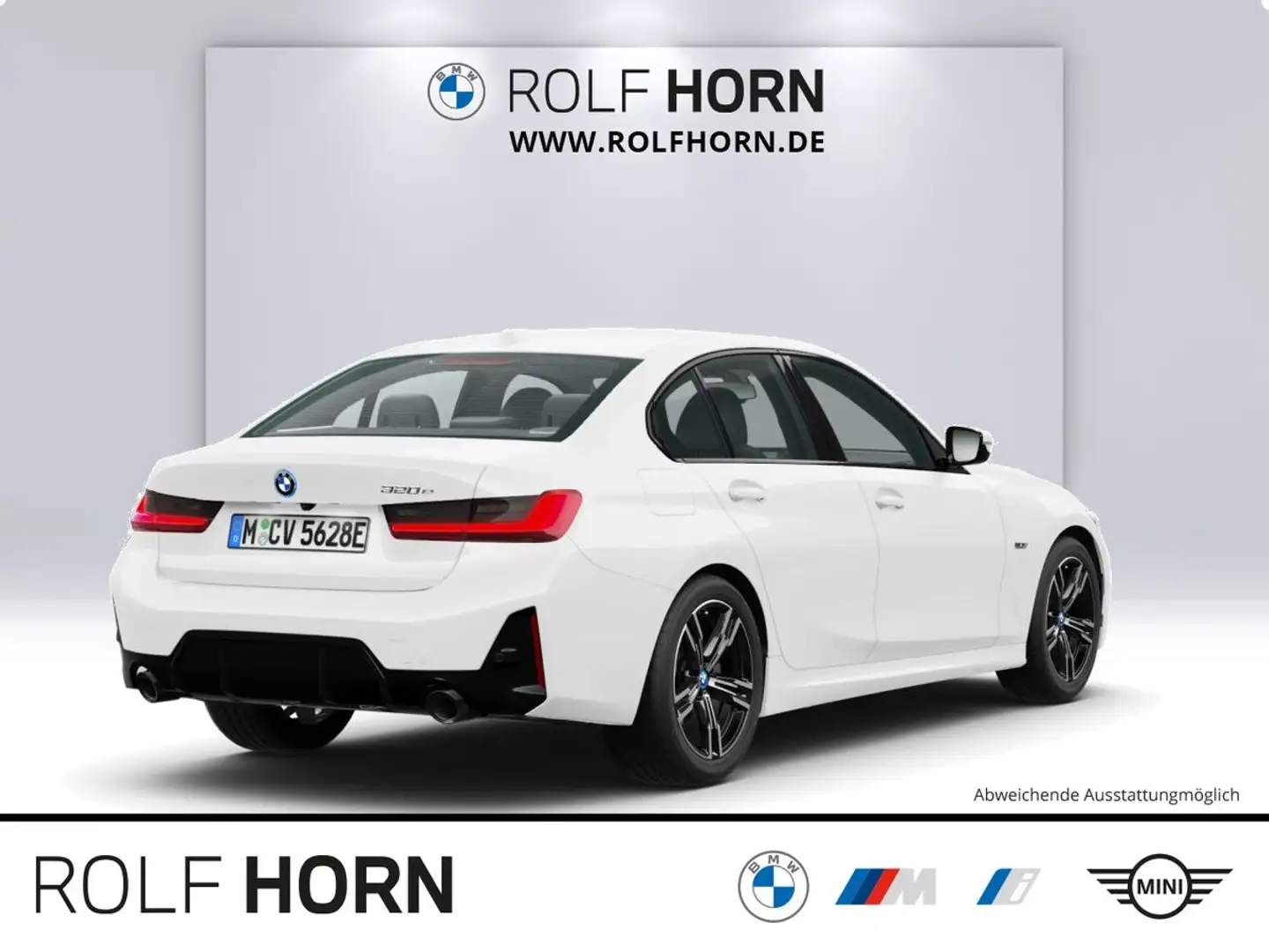 BMW 320 e M Sportpaket Navi H/K Sitzhzg LED Klima 18" Weiß - 2