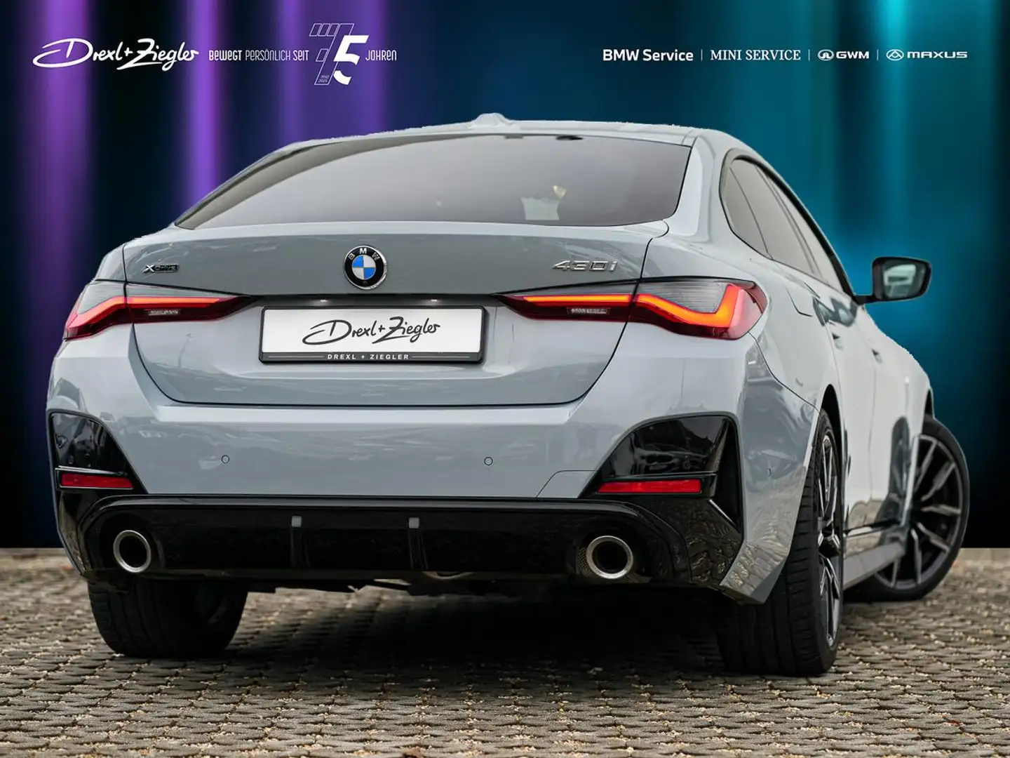 BMW 430 430i xDrive Gran Coupe M-Sport 19" AHK GSD ACC Grau - 2