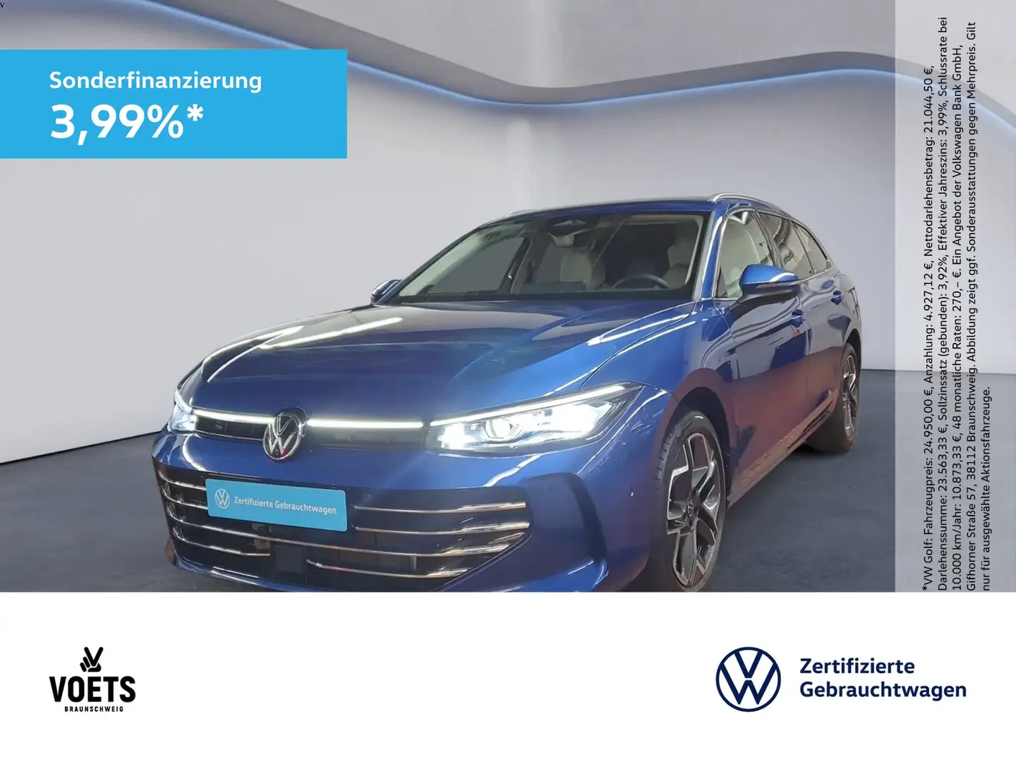 Volkswagen Passat Variant Elegance 2.0 TDI 4Motion DSG MATRIX-LED+HuD+Are... Blau - 1