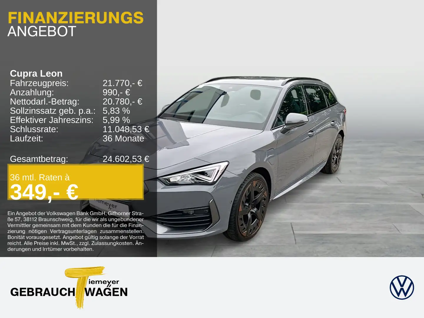 CUPRA Leon Sportstourer 1.4 eHybrid VZ NAVI KAMERA SIT Gris - 1