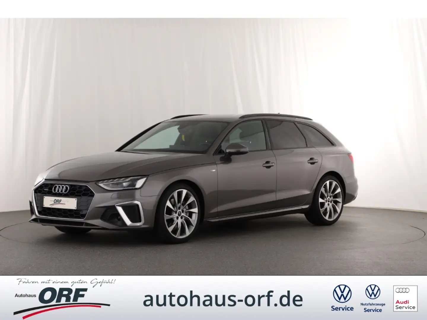 Audi A4 Avant 40 TDI 2.0 quattro S-line S-tronic AHK MATRI Gris - 1