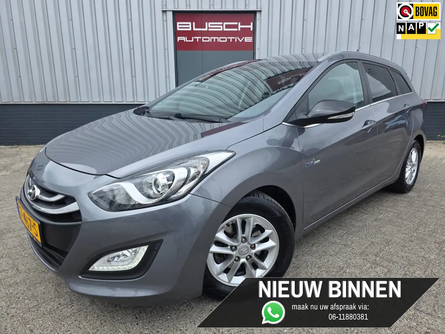 Hyundai i30 Wagon 1.6 GDI Go! | VAN 1e EIGENAAR | ISOFIX | Grijs - 1