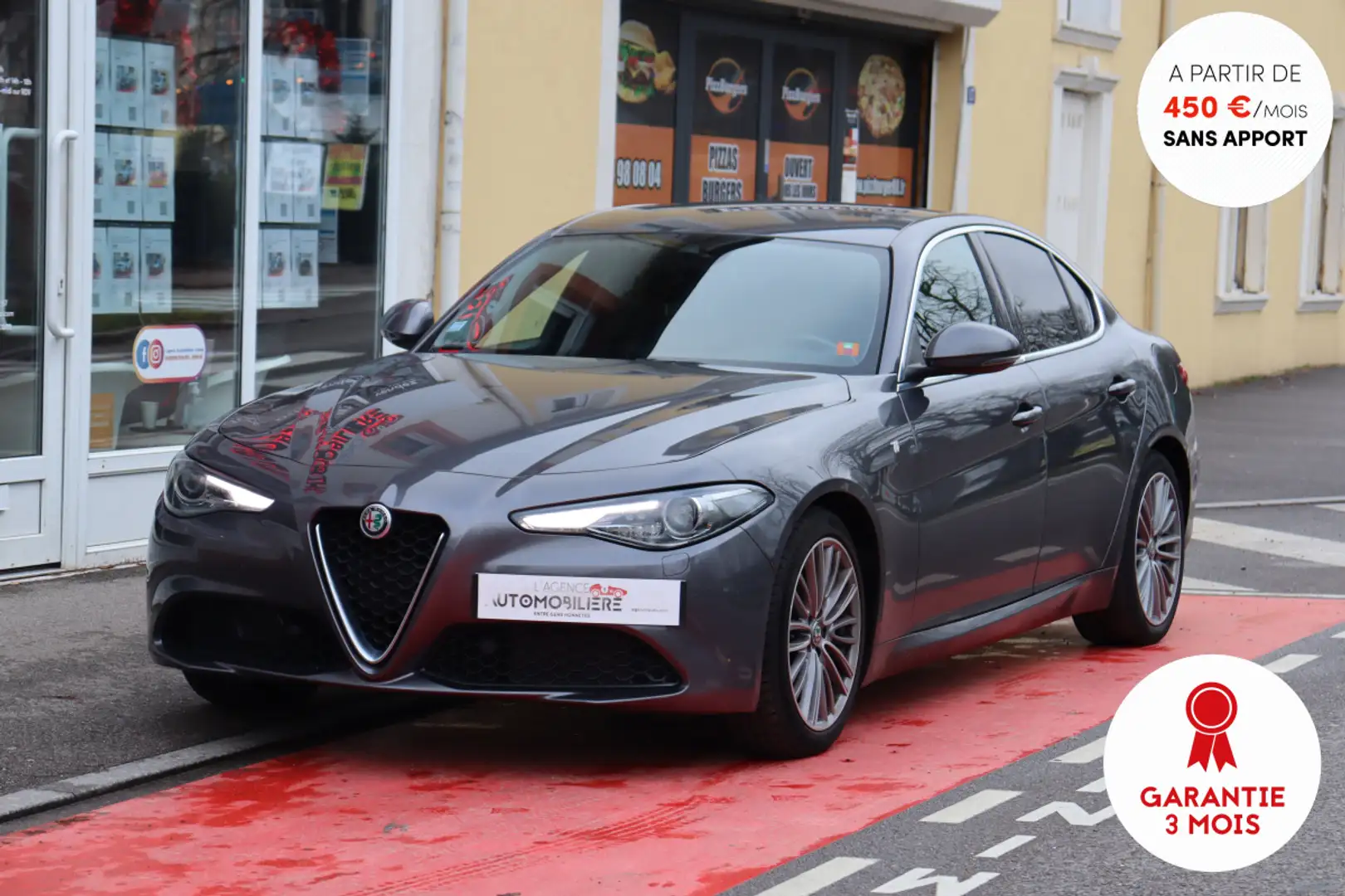 Alfa Romeo Giulia 2.2 JTD 160 Super AT8 (ACC, Sièges chauff / élec Gris - 1