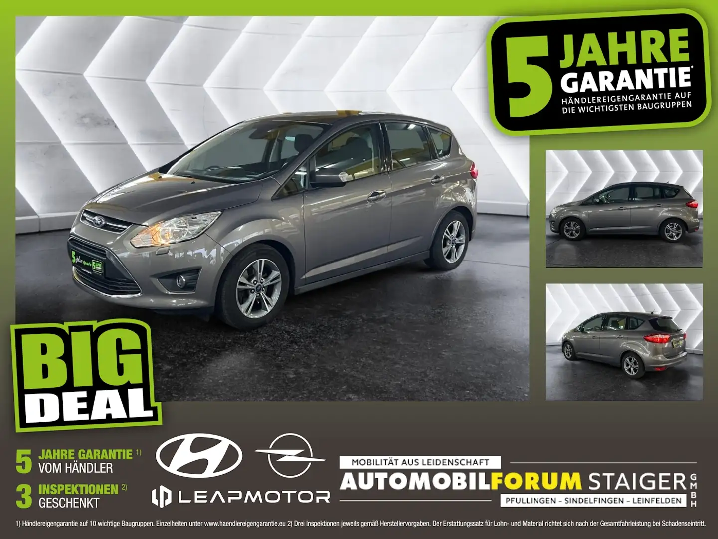 Ford C-Max 1.6 EcoBoost Sync Edition Fernlichtass. LM Marrone - 1