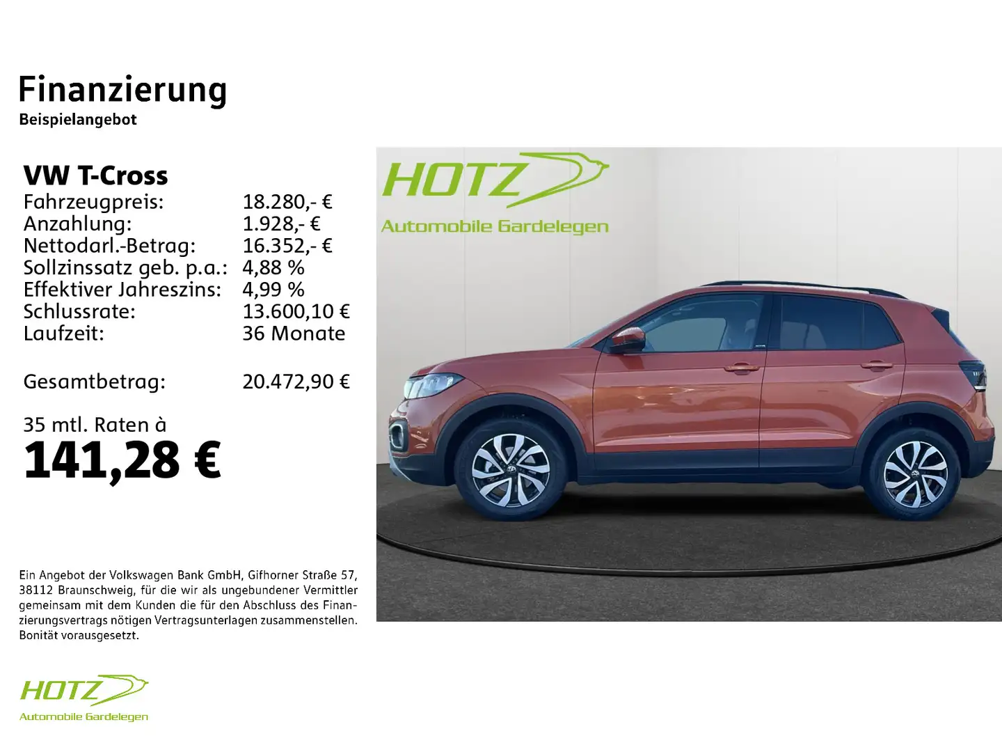 Volkswagen T-Cross 1.0 TSI Active Orange - 2