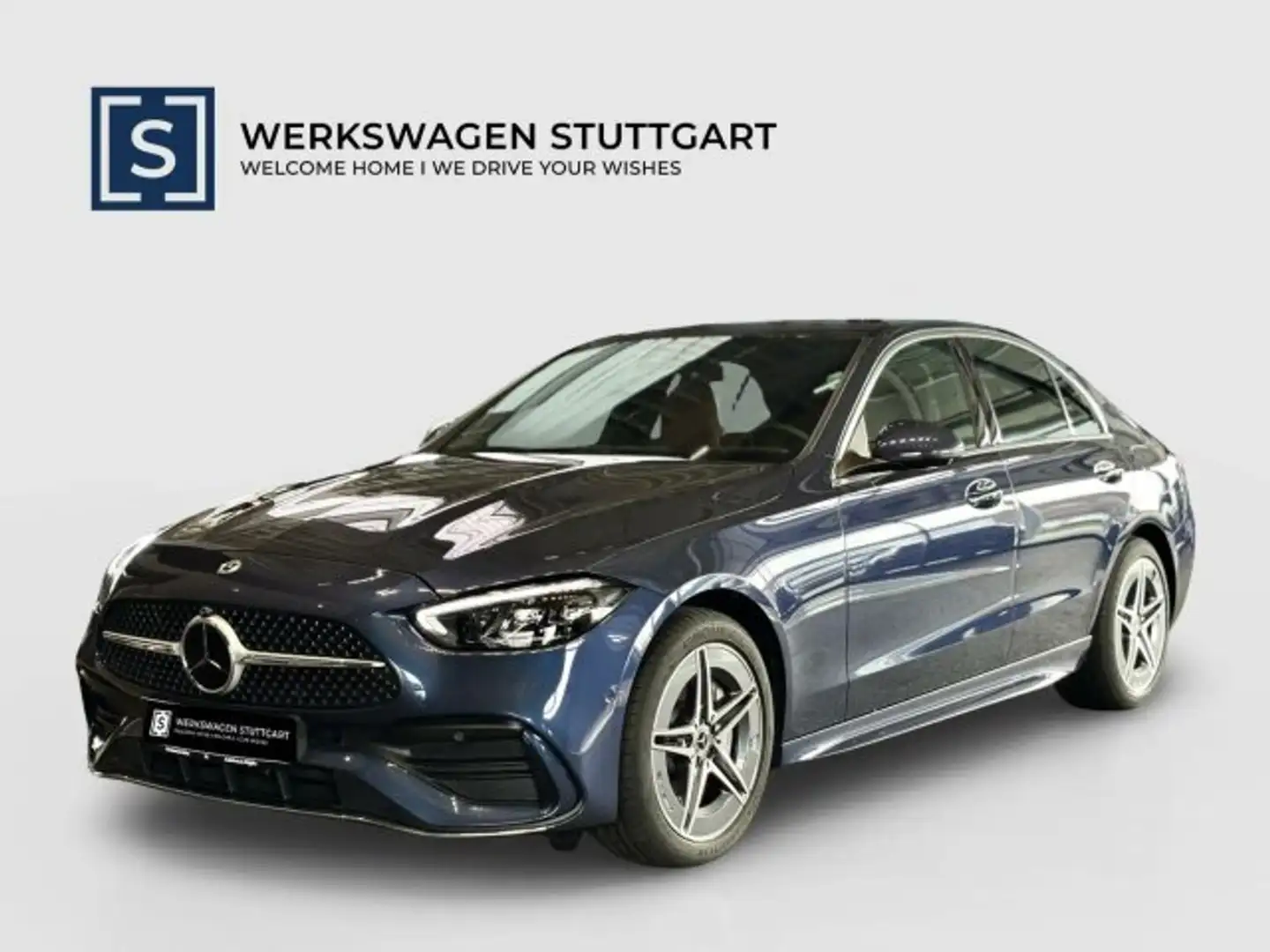 Mercedes-Benz C 300 C 300 de AMG Distronic AHK LEDER 360° LED NP79,5 Blauw - 1