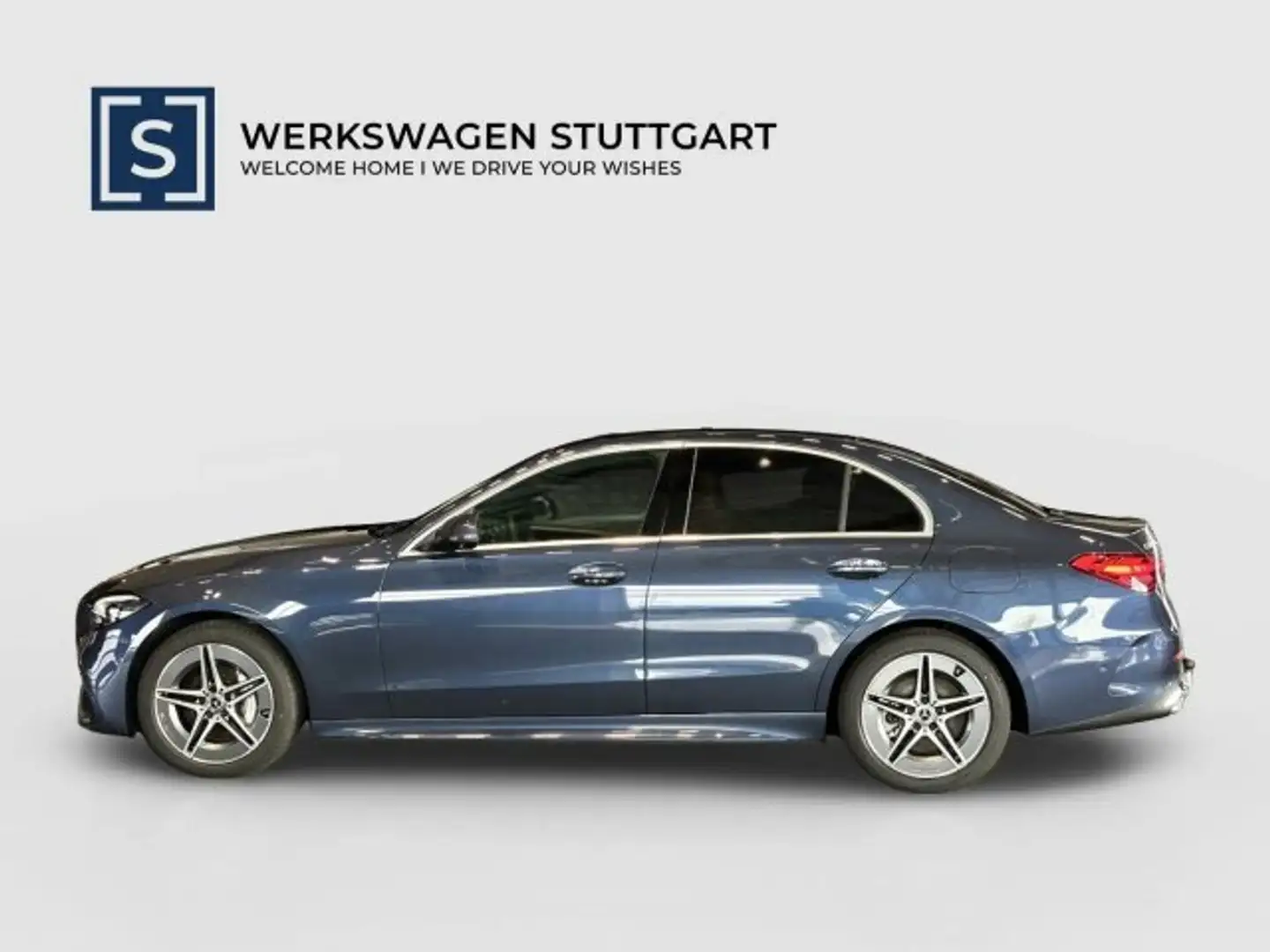 Mercedes-Benz C 300 C 300 de AMG Distronic AHK LEDER 360° LED NP79,5 Blauw - 2