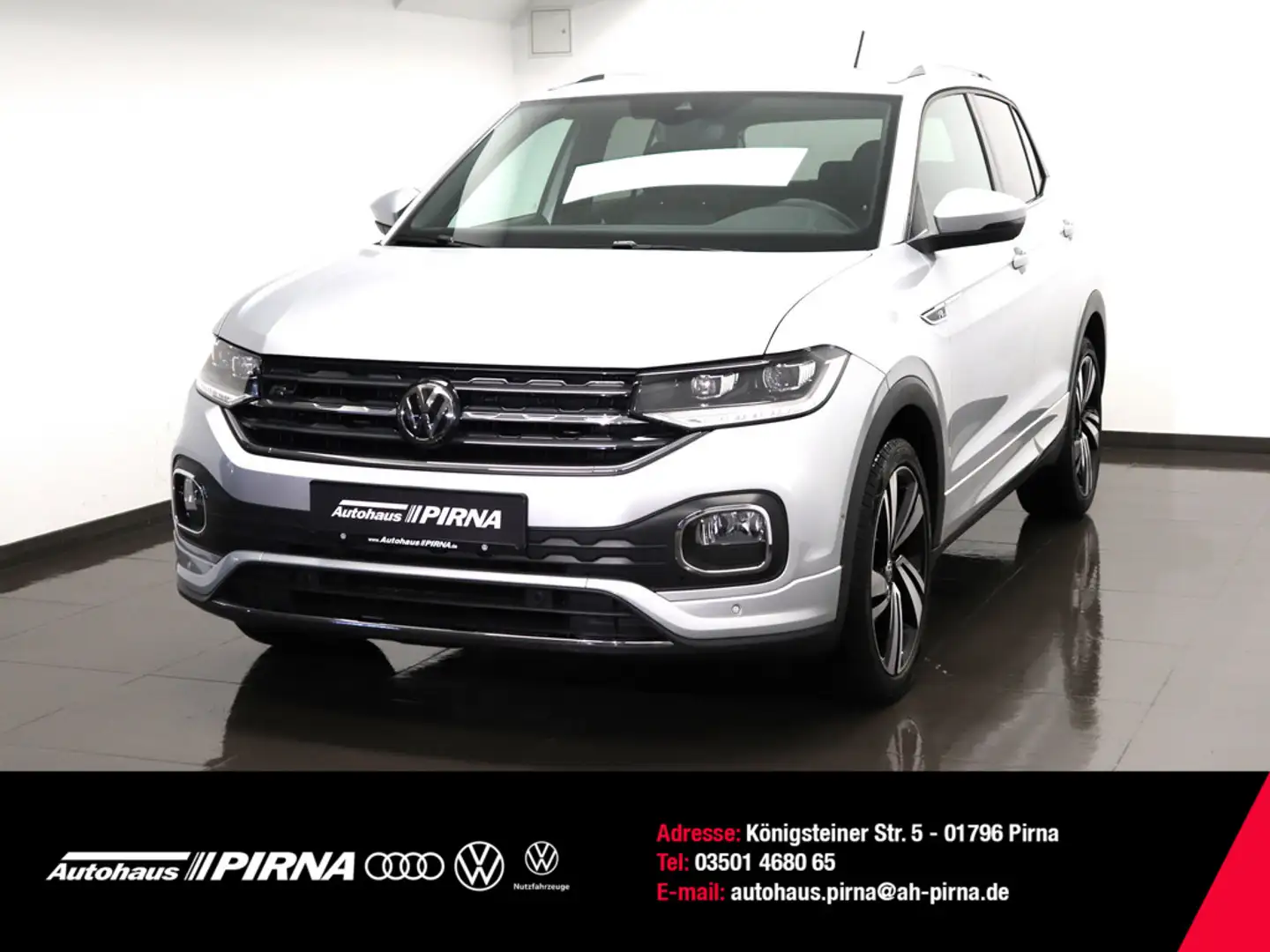 Volkswagen T-Cross 1.5 TSI Style DSG R-Line LED NAVI Argent - 1