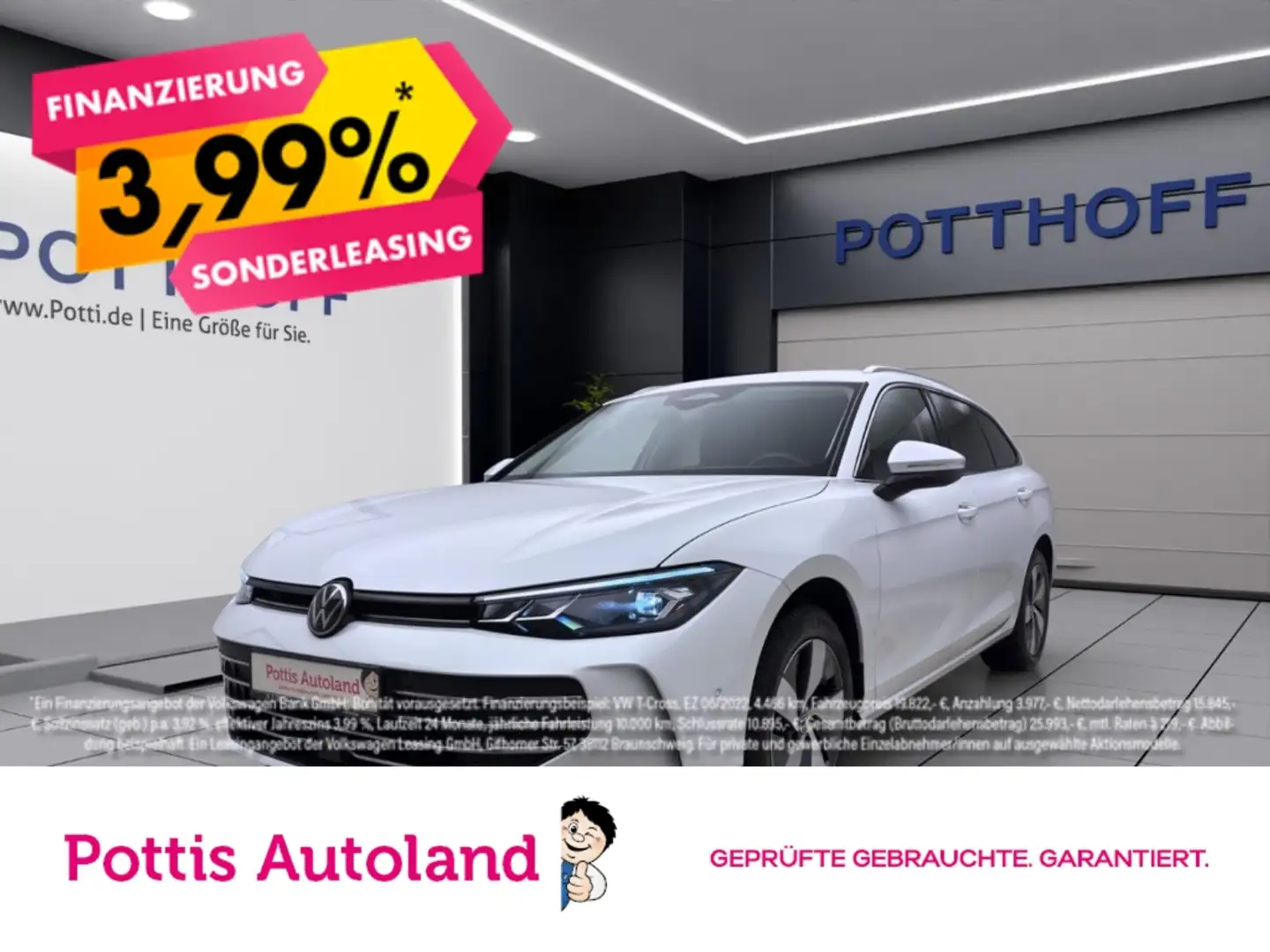 Volkswagen Passat Variant 1.5 eTSI DSG BUSINESS NAVI AHK KAMERA PDC Weiß - 1