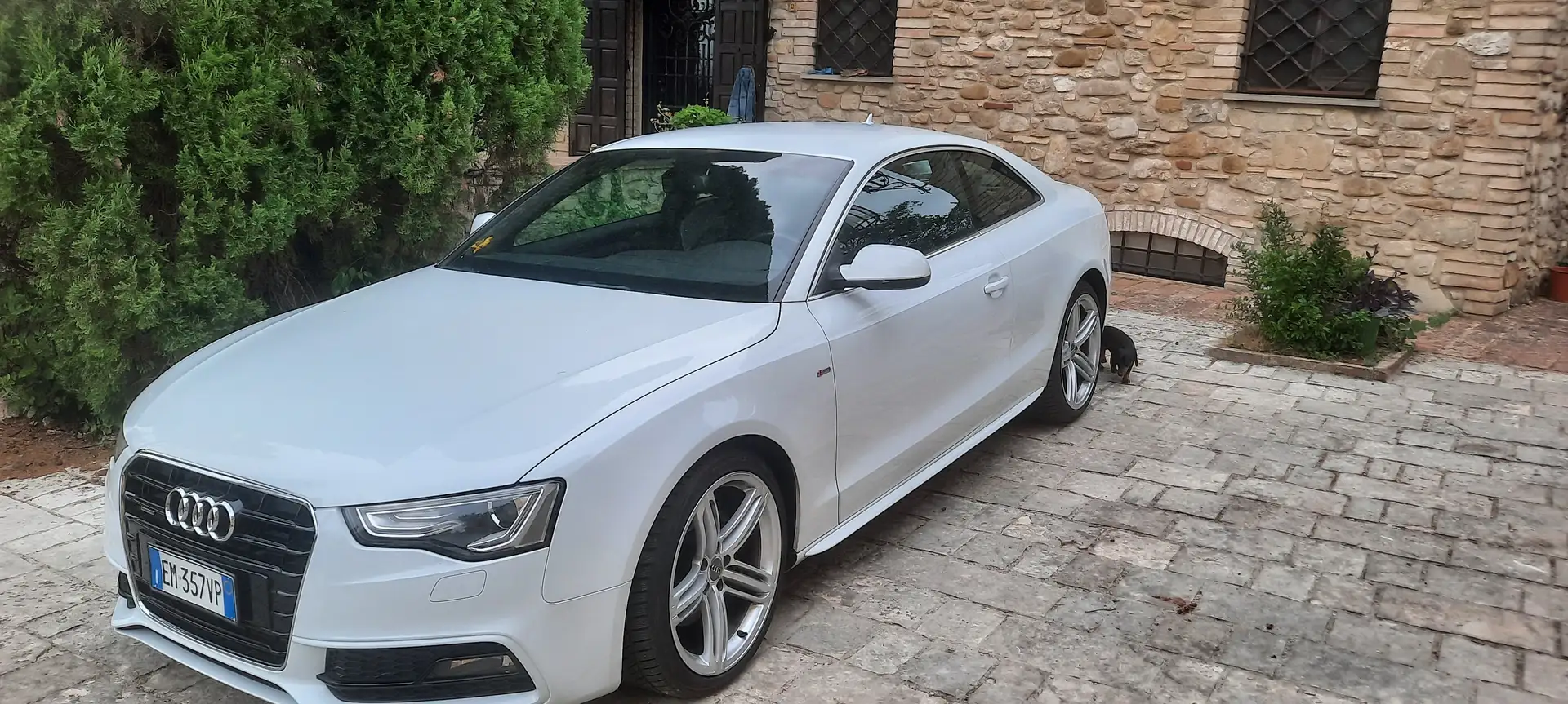 Audi A5 A5 Coupe 3.0 V6 tdi Adv quattro s-tronic s-line Bianco - 1