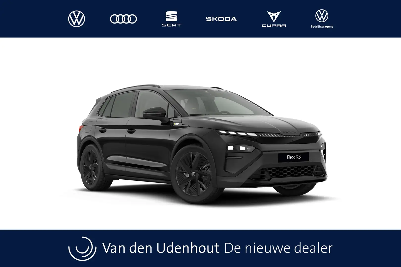 Skoda Elroq 85X Elektromotor 340 1AT RS Automaat Zwart - 1
