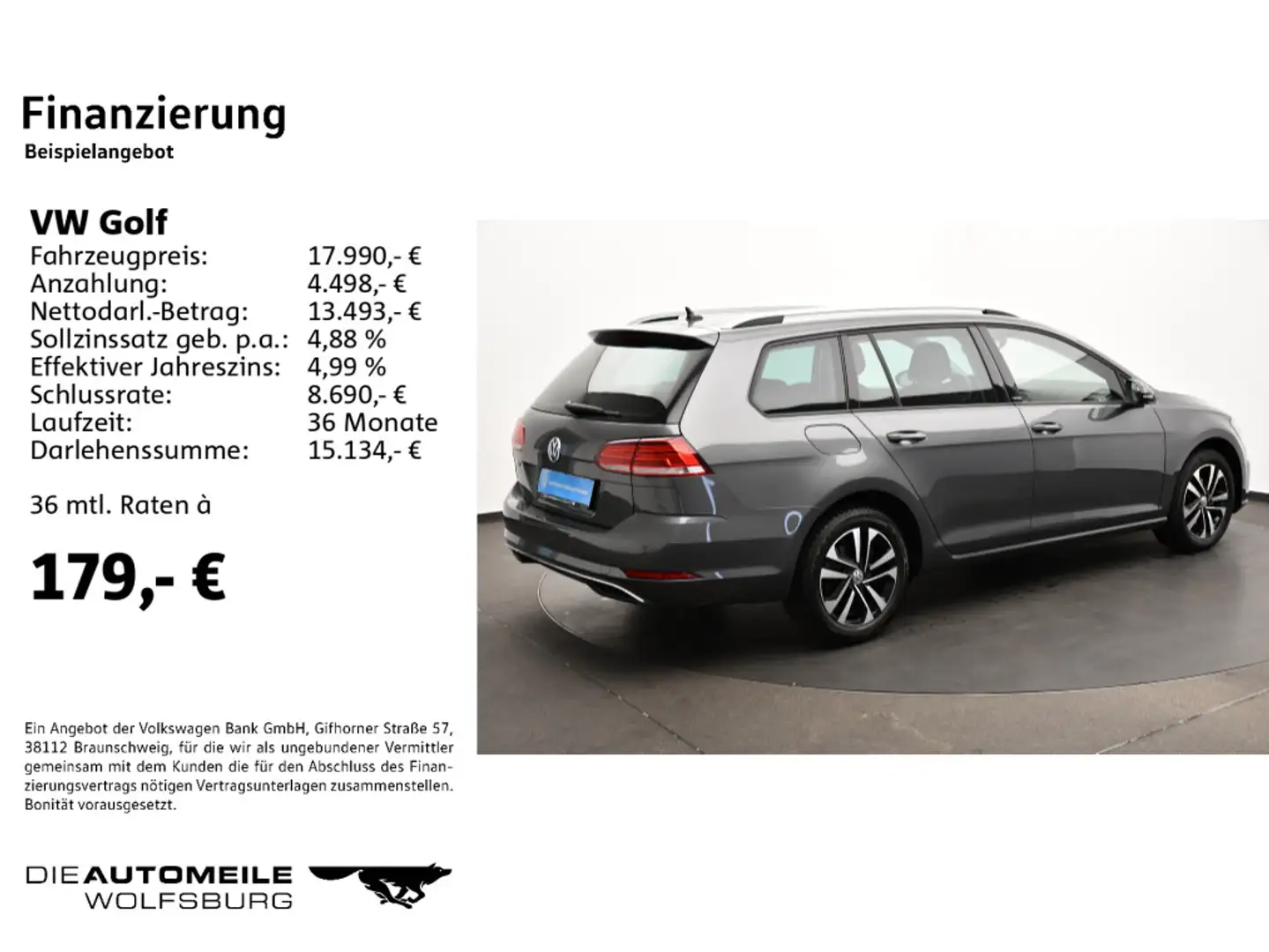 Volkswagen Golf Variant Golf 7 VII Variant 1.0 TSI United Einparkhi/Mult Gris - 2