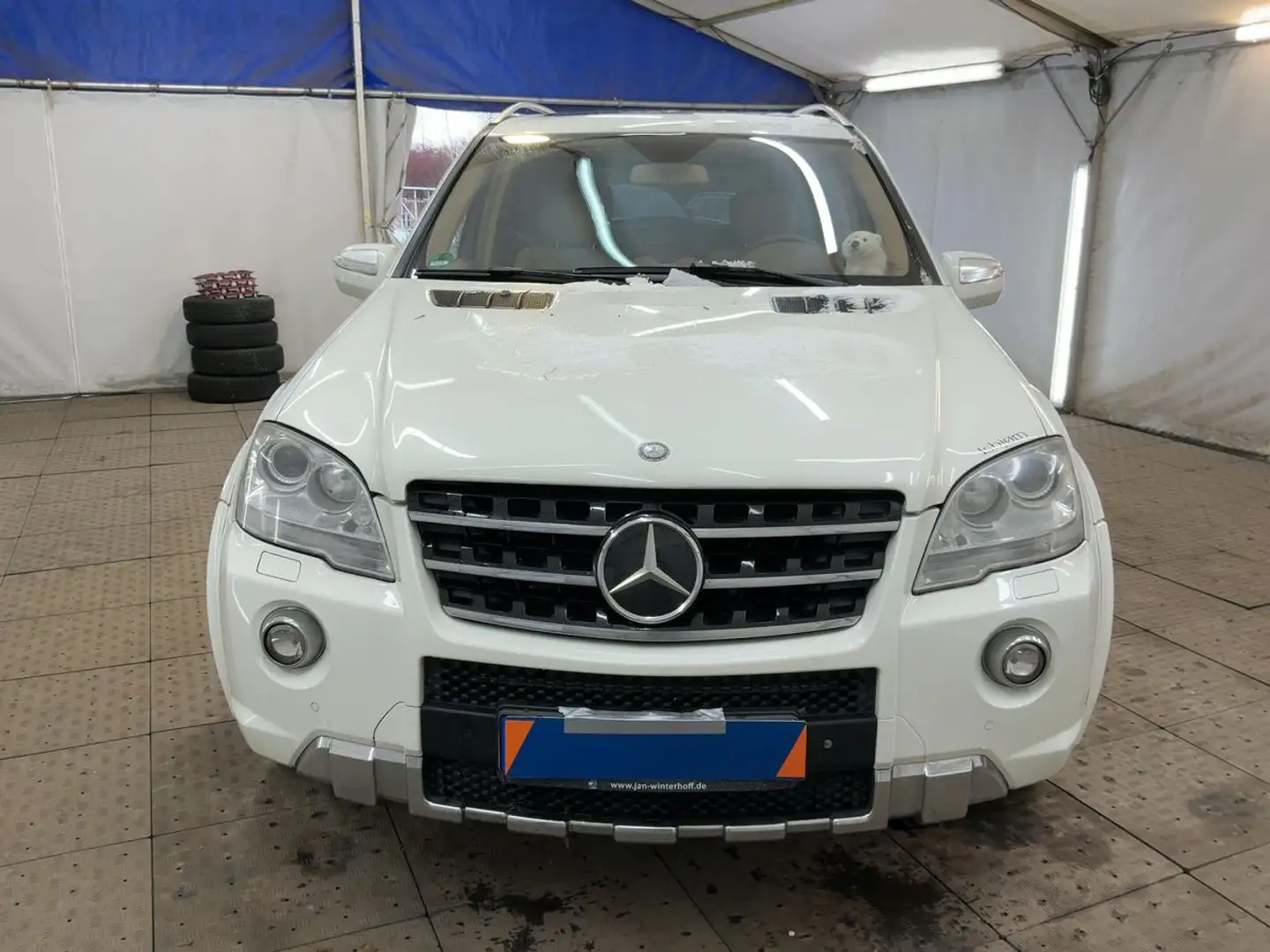 Mercedes-Benz ML 63 AMG V-MAX 510CV  UNICA BIANCA / BEIGE ! SPETTACOLARE ! Blanco - 2